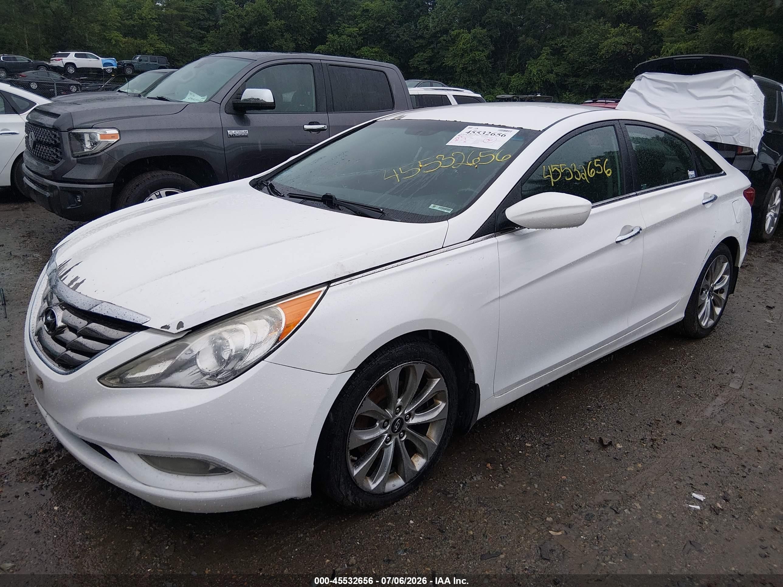 2013 Hyundai Sonata Se Белый vin: 5NPEC4AC2DH512560