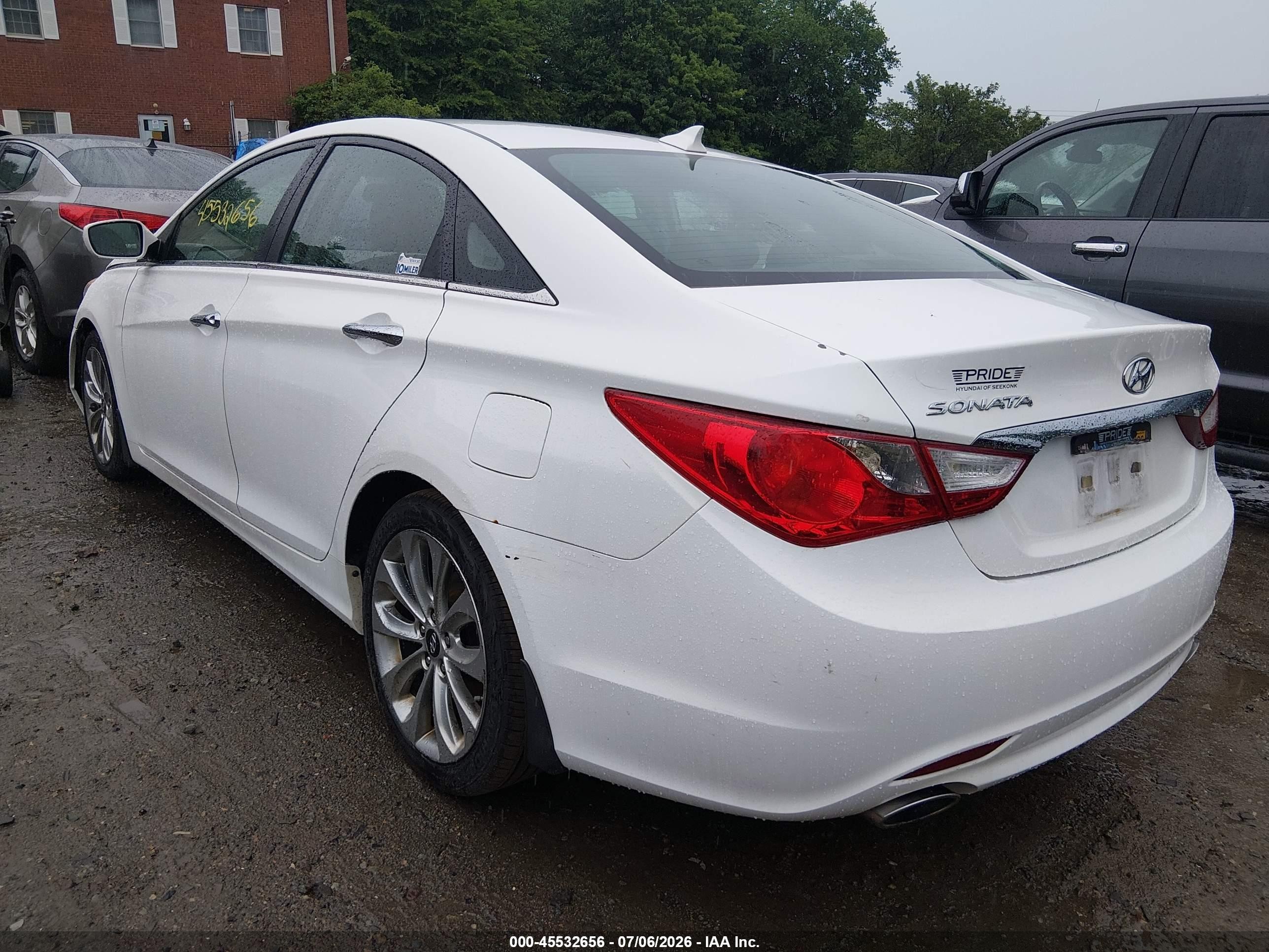2013 Hyundai Sonata Se Белый vin: 5NPEC4AC2DH512560