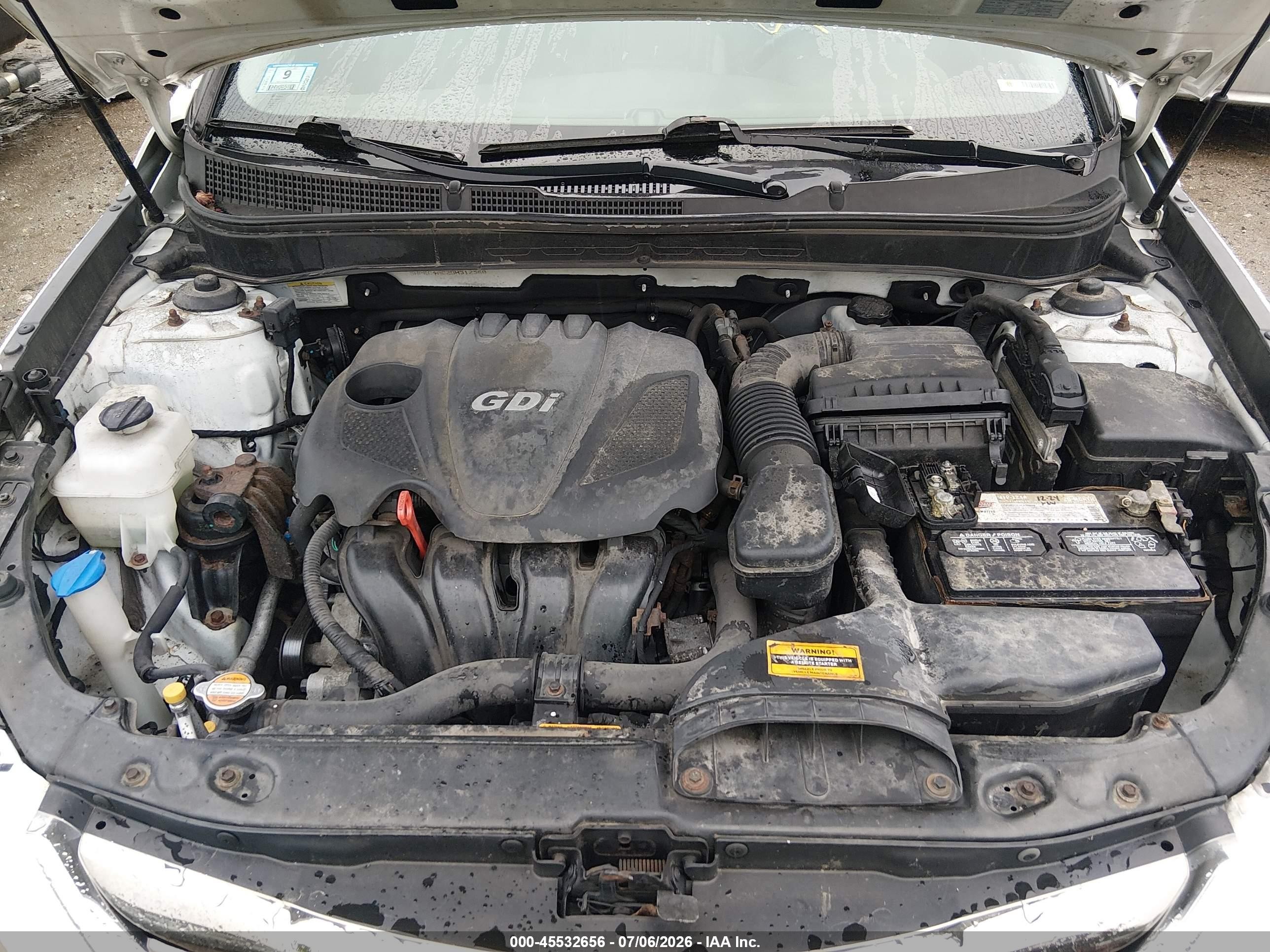 2013 Hyundai Sonata Se Белый vin: 5NPEC4AC2DH512560