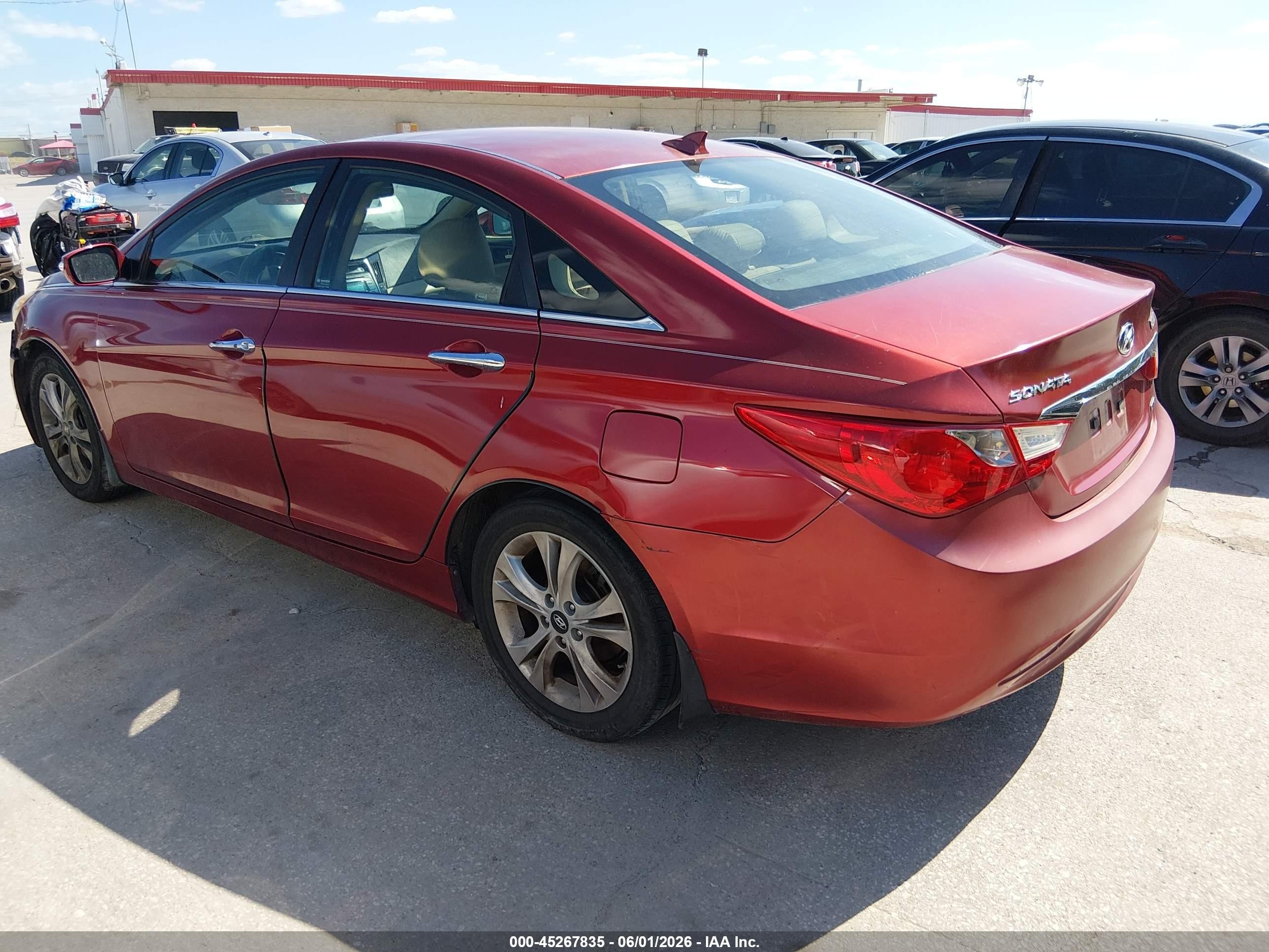 2013 Hyundai Sonata Limited Burgundy vin: 5NPEC4AC2DH520223