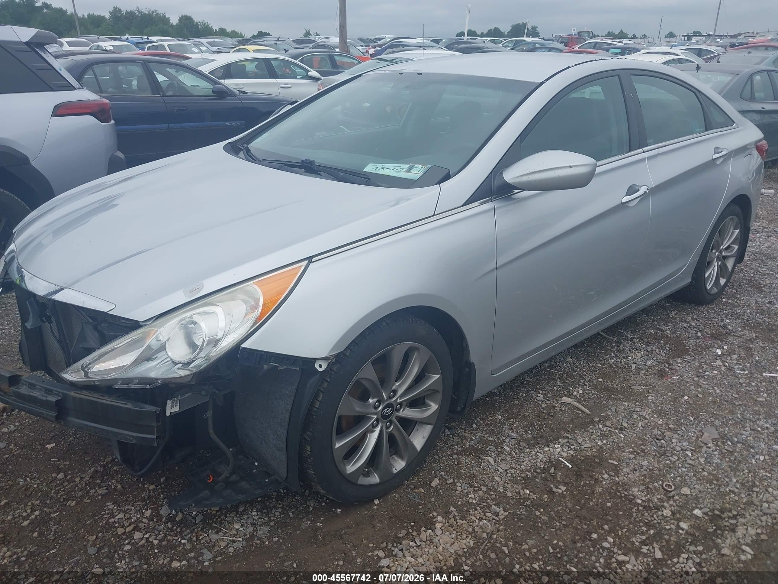 2013 Hyundai Sonata Se Silver vin: 5NPEC4AC2DH524336