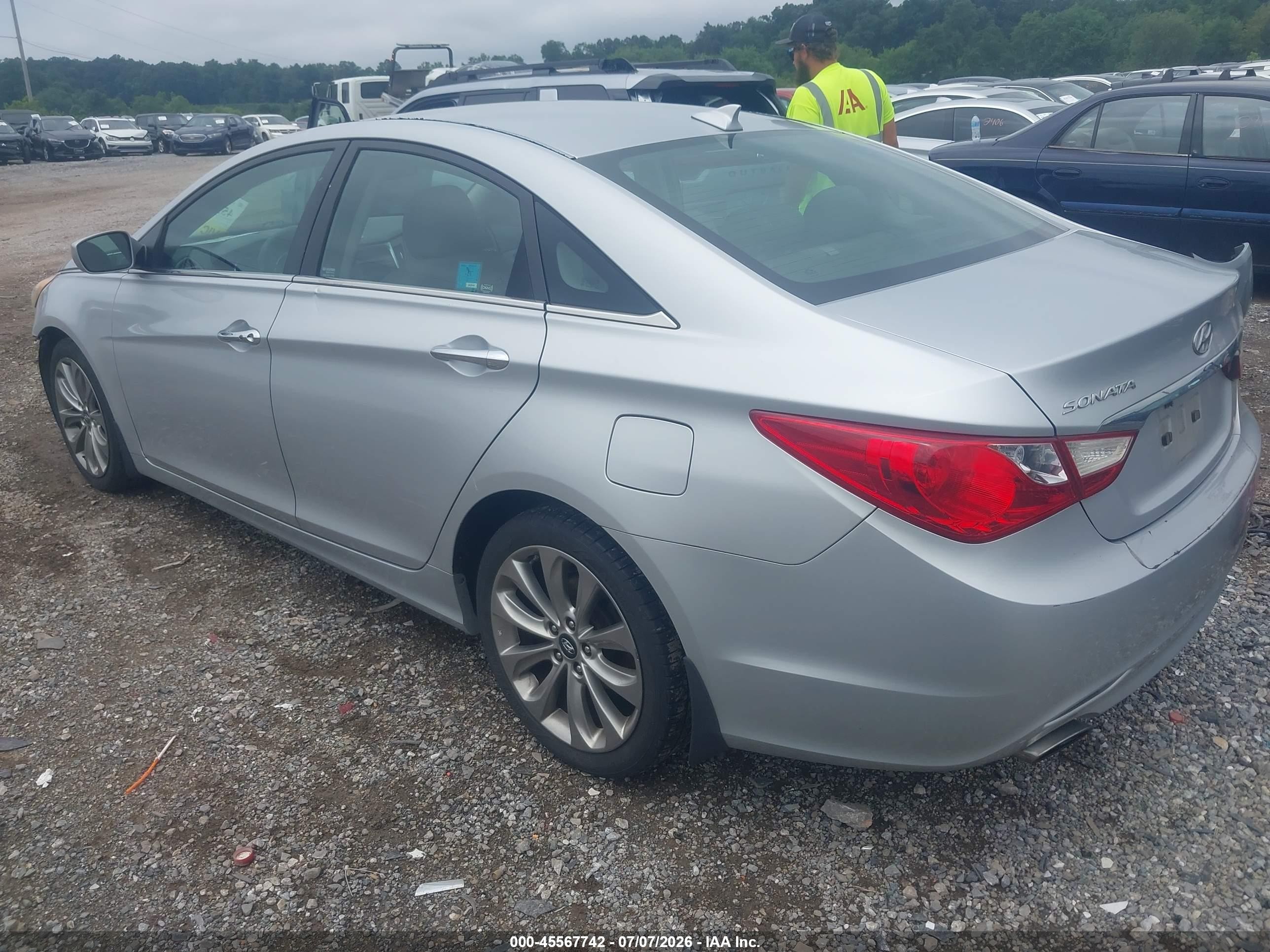 2013 Hyundai Sonata Se Silver vin: 5NPEC4AC2DH524336
