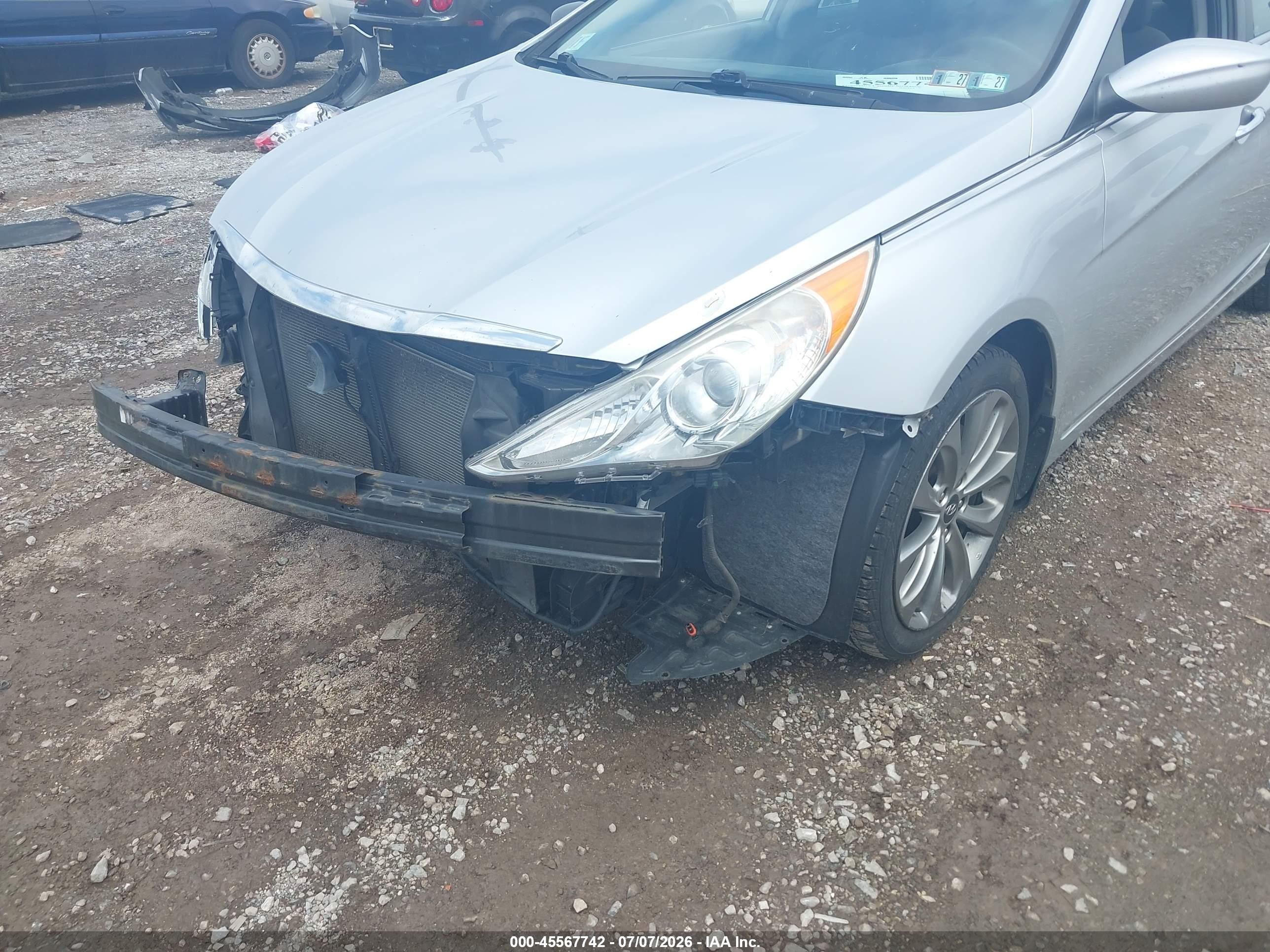 2013 Hyundai Sonata Se Silver vin: 5NPEC4AC2DH524336