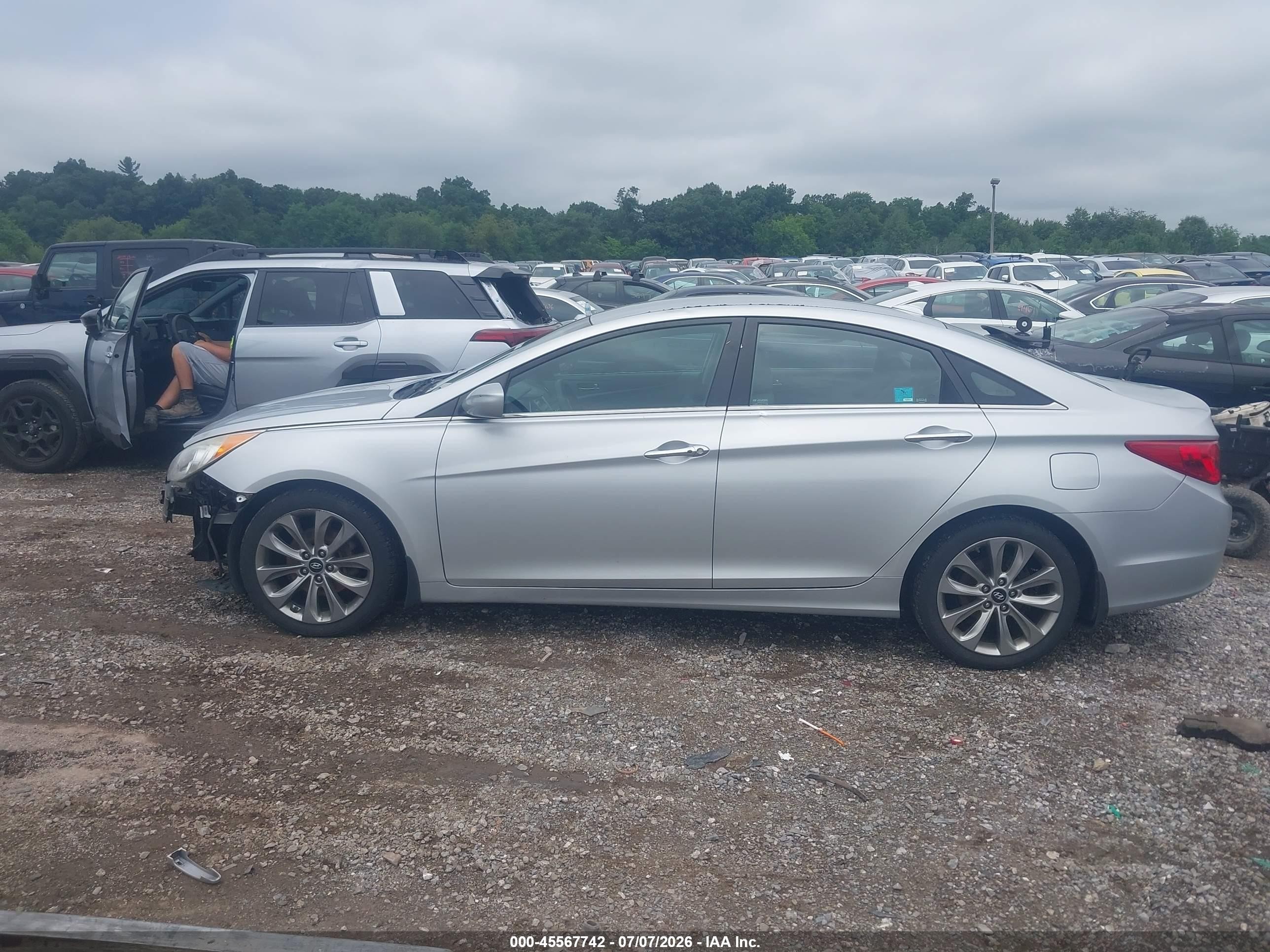 2013 Hyundai Sonata Se Silver vin: 5NPEC4AC2DH524336