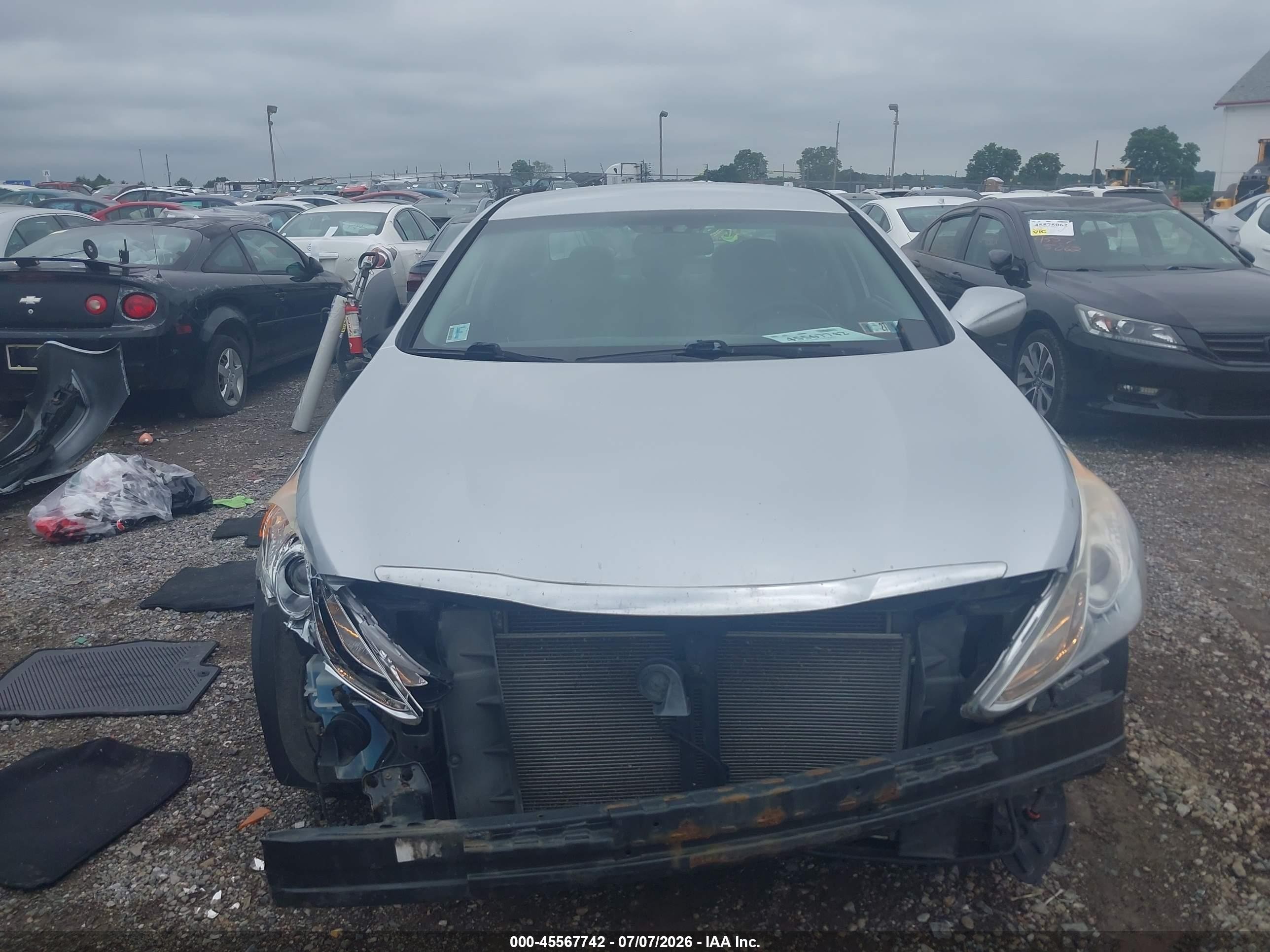 2013 Hyundai Sonata Se Silver vin: 5NPEC4AC2DH524336