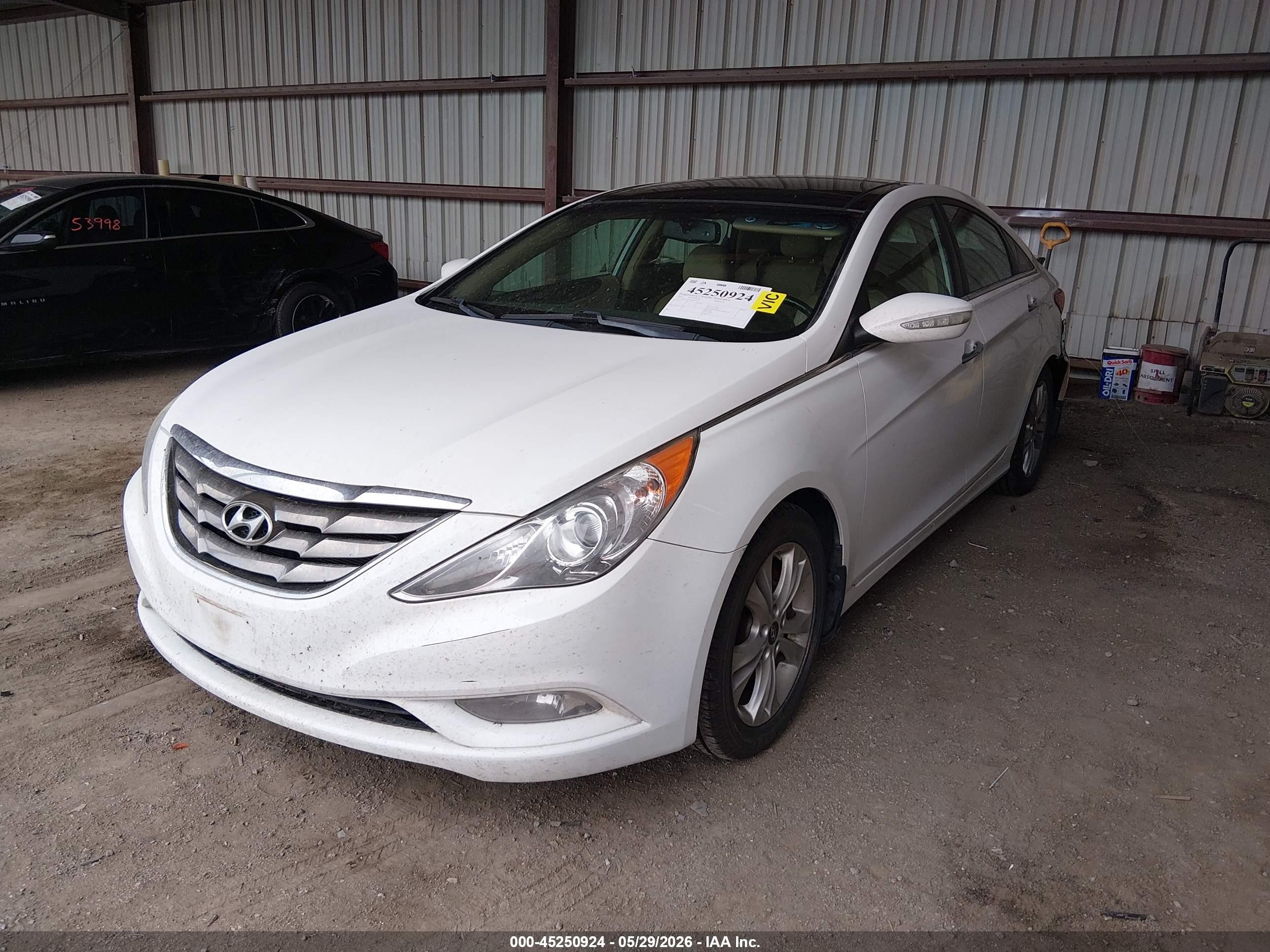 2013 Hyundai Sonata Limited White vin: 5NPEC4AC2DH527835