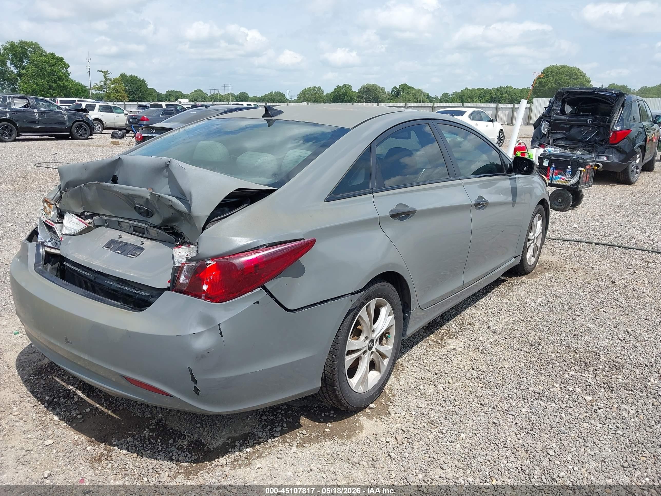 2013 Hyundai Sonata Limited Gray vin: 5NPEC4AC2DH548779