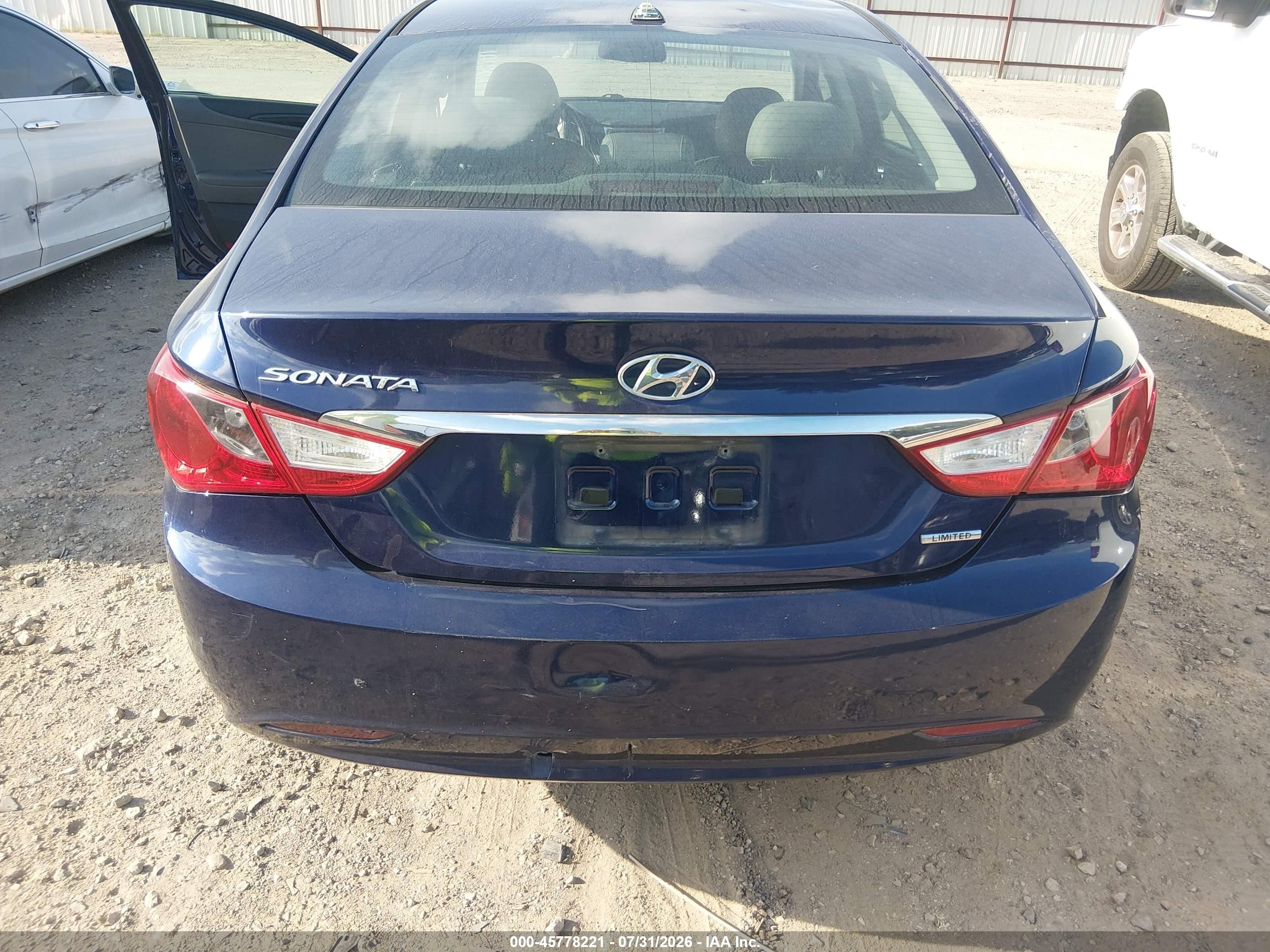 2013 Hyundai Sonata Limited Blue vin: 5NPEC4AC2DH590756
