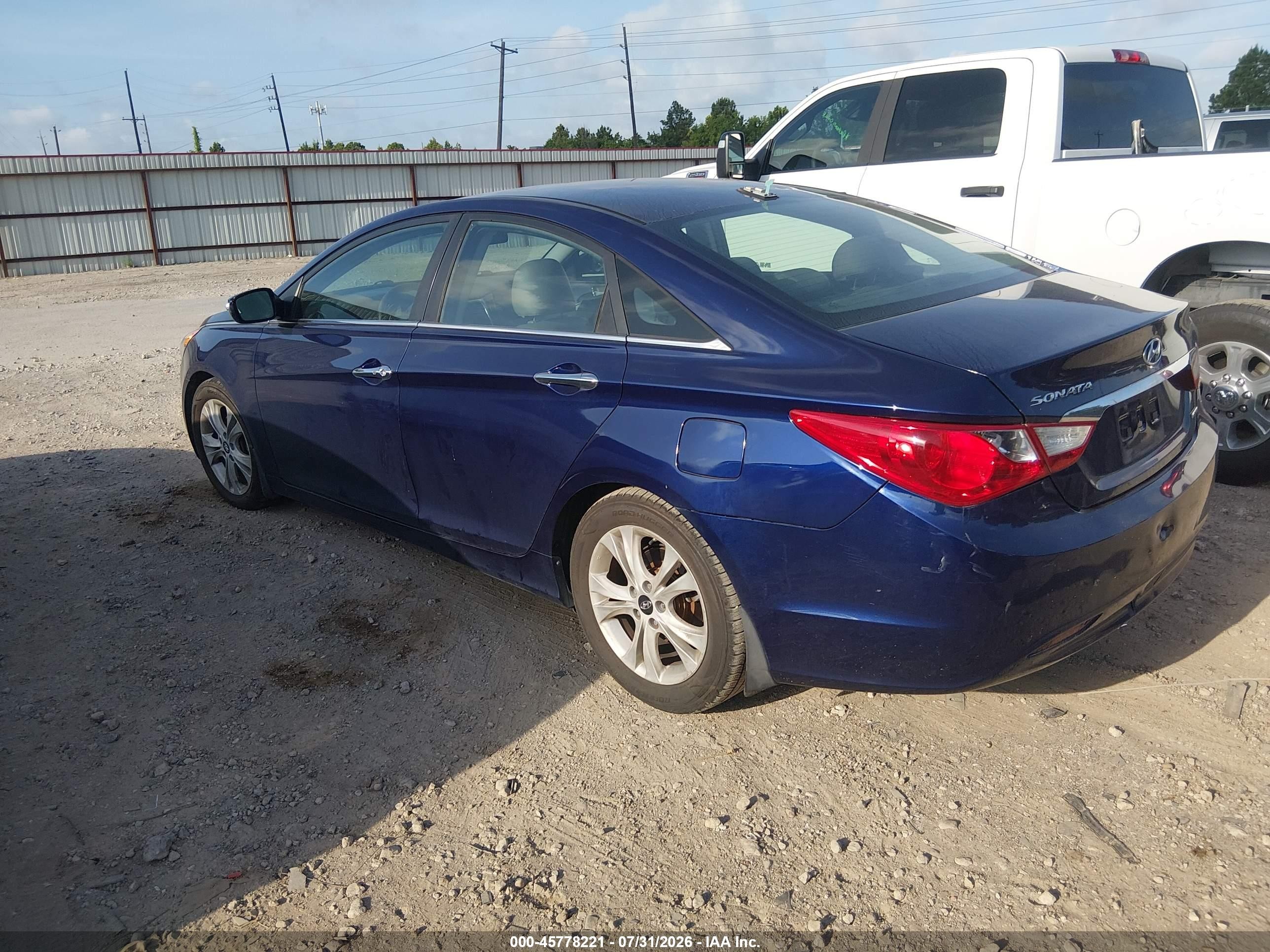 2013 Hyundai Sonata Limited Blue vin: 5NPEC4AC2DH590756