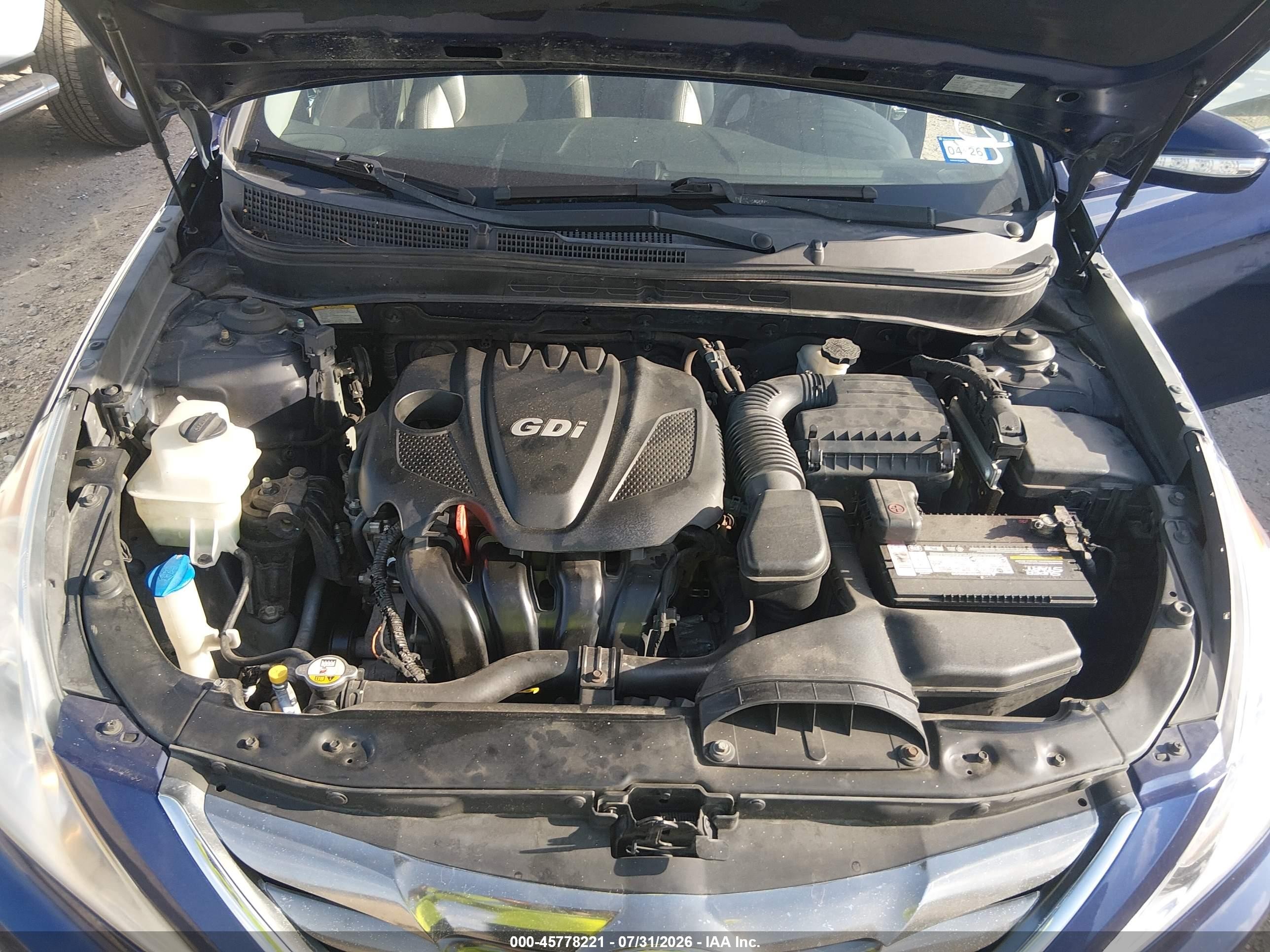 2013 Hyundai Sonata Limited Blue vin: 5NPEC4AC2DH590756