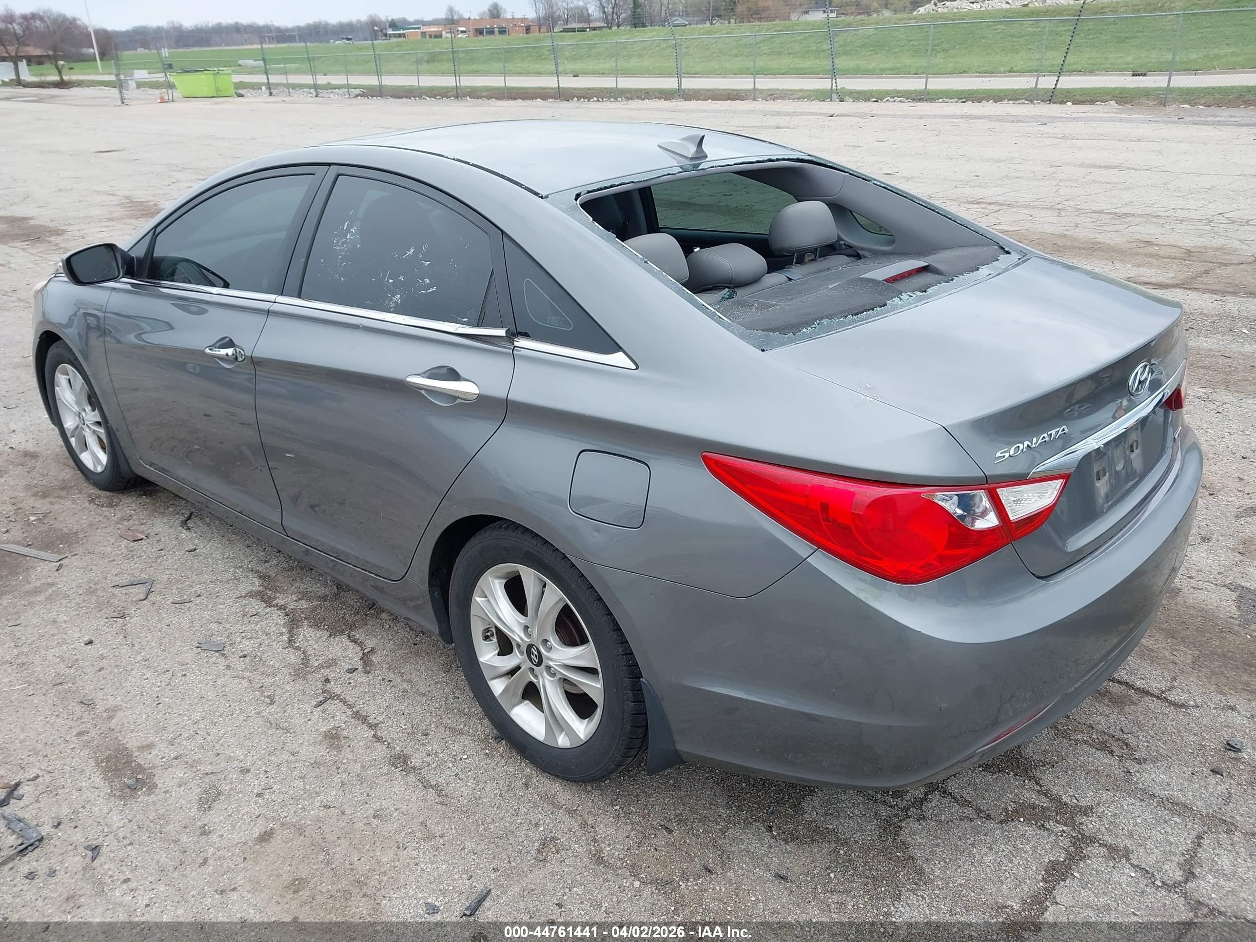 2013 Hyundai Sonata Limited Gray vin: 5NPEC4AC2DH597626