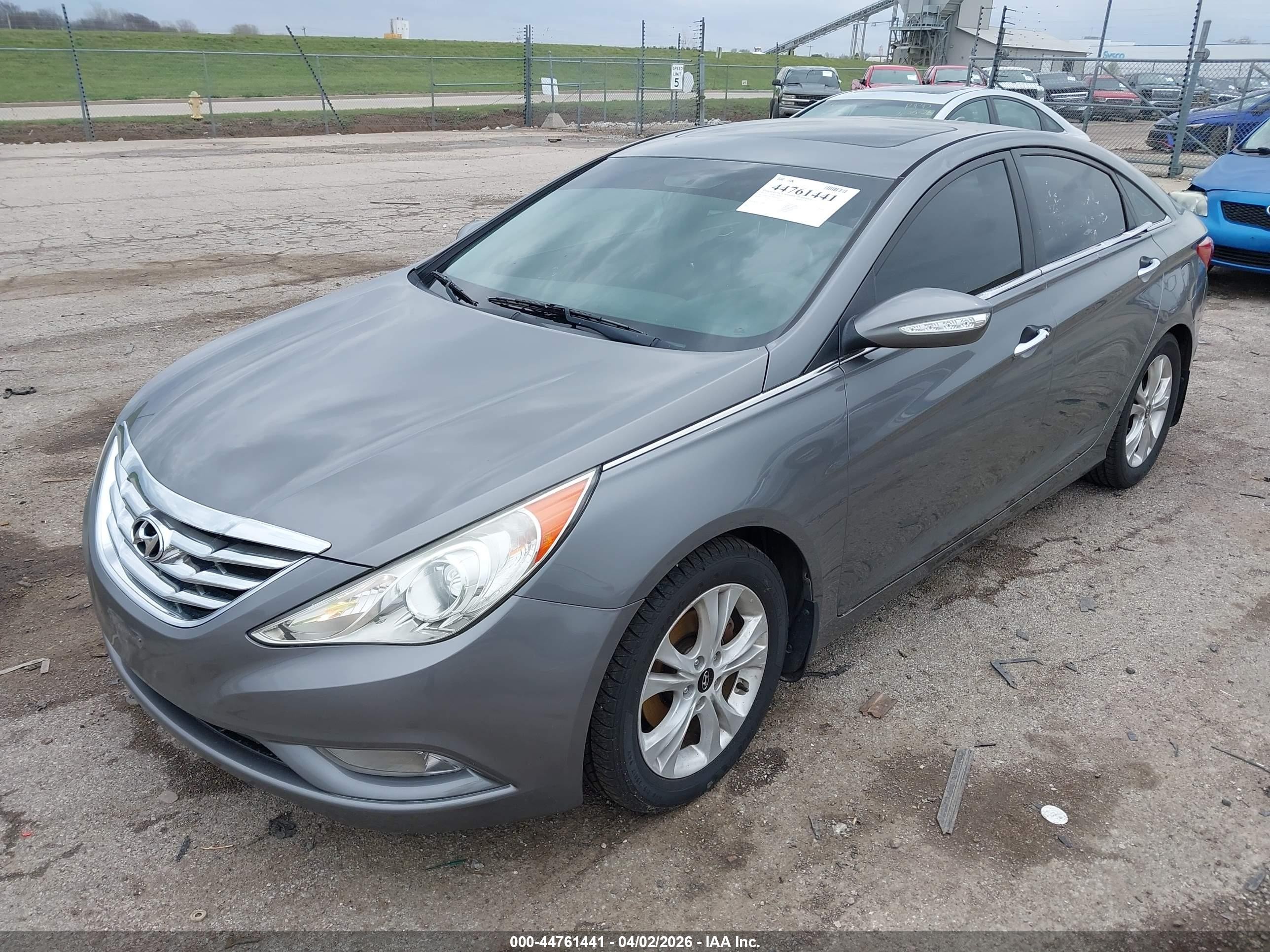 2013 Hyundai Sonata Limited Gray vin: 5NPEC4AC2DH597626