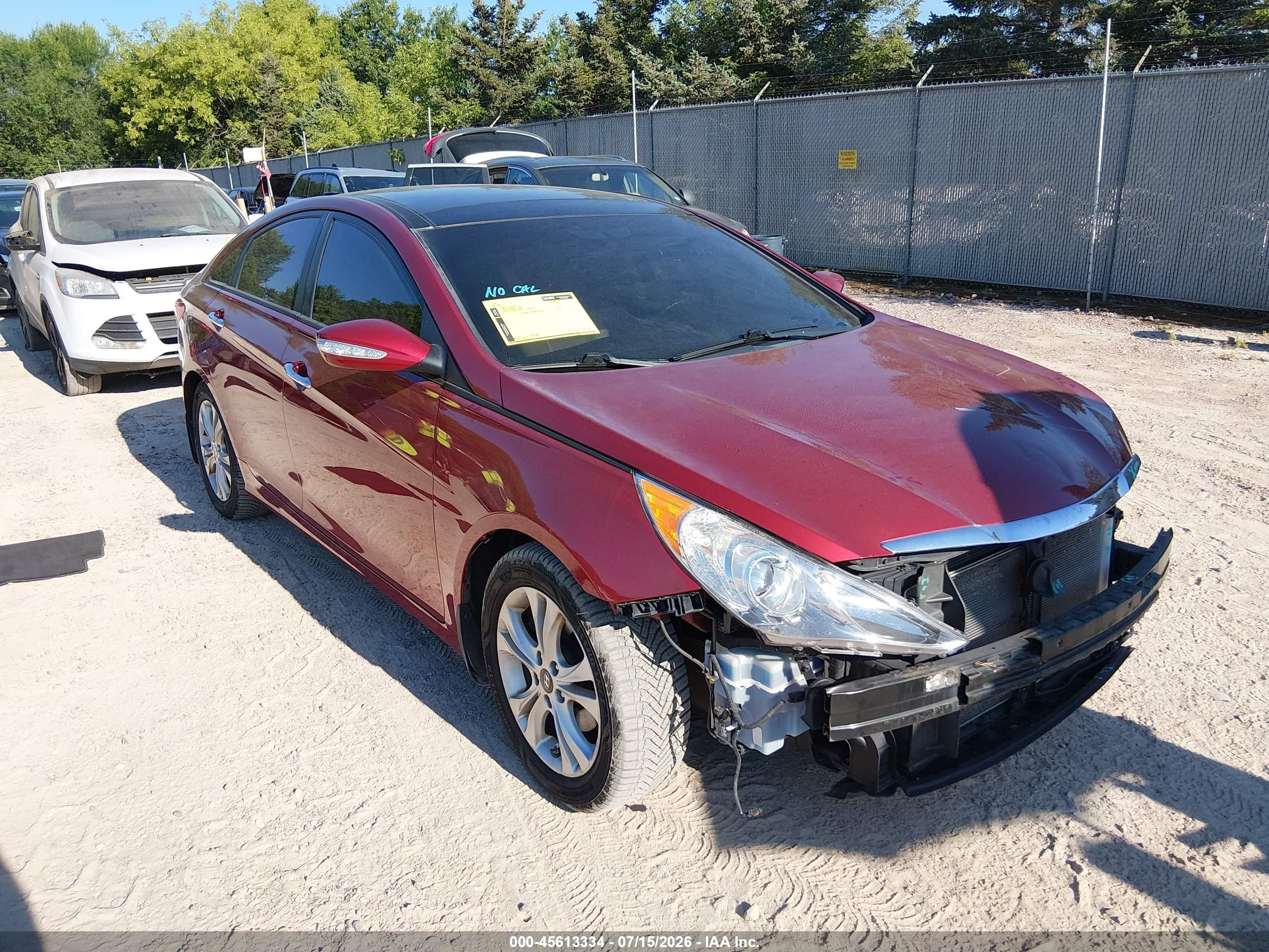 2013 Hyundai Sonata Limited Red vin: 5NPEC4AC2DH602761