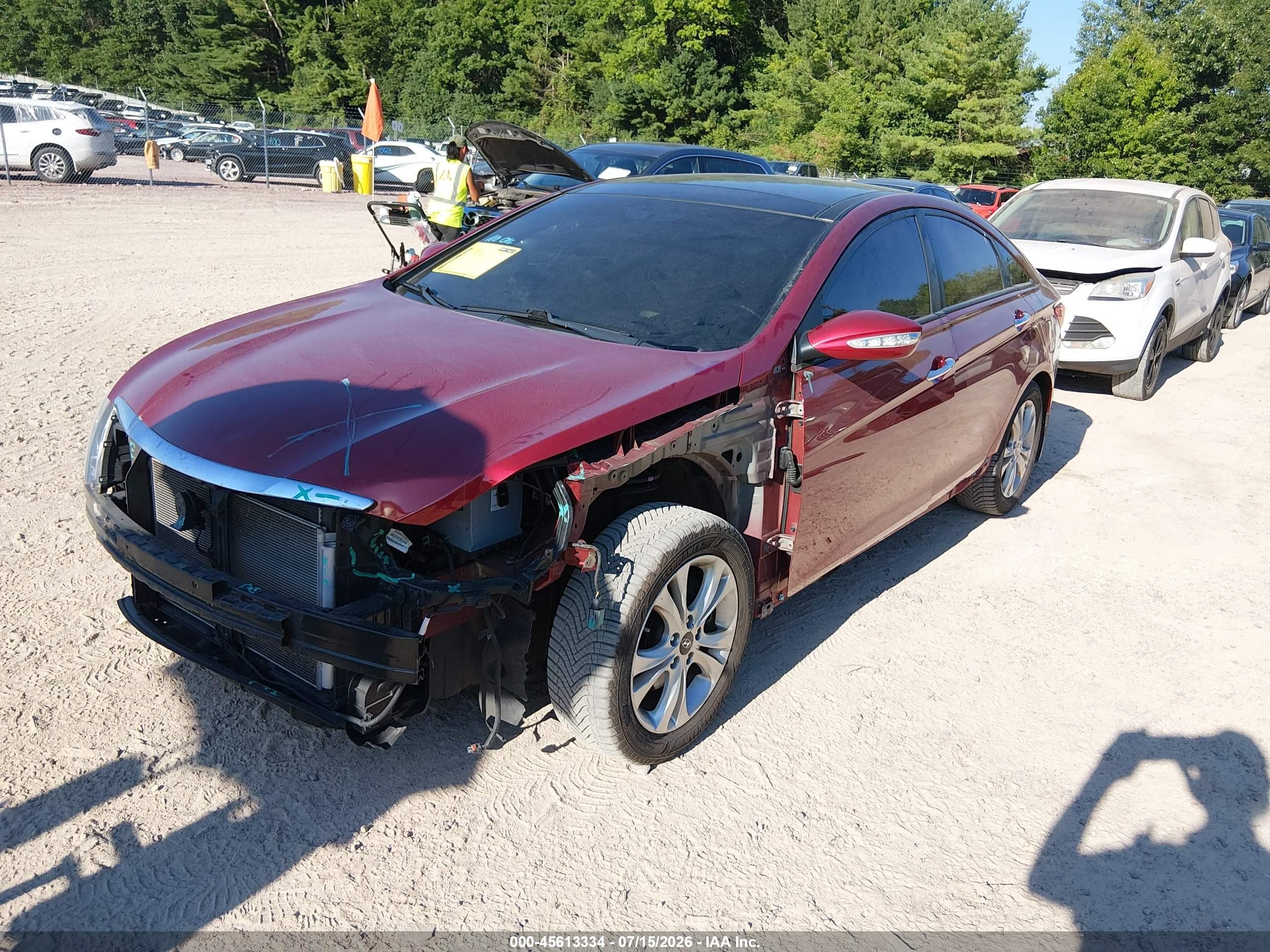 2013 Hyundai Sonata Limited Red vin: 5NPEC4AC2DH602761