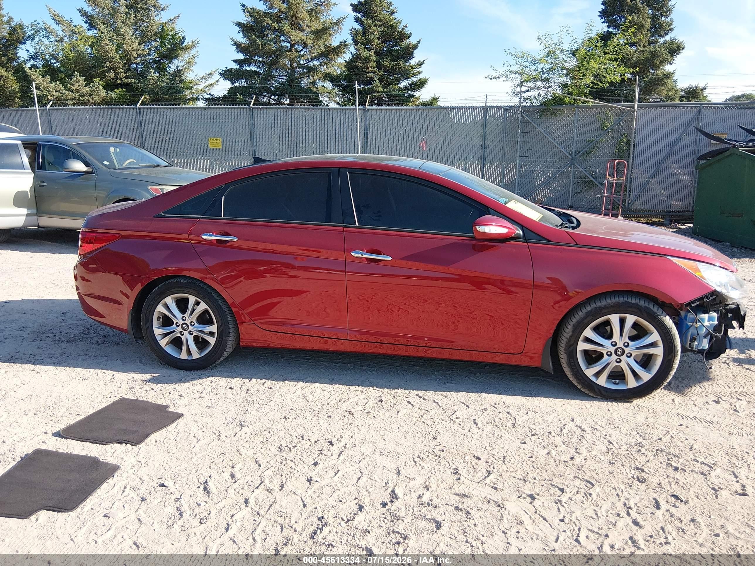 2013 Hyundai Sonata Limited Red vin: 5NPEC4AC2DH602761