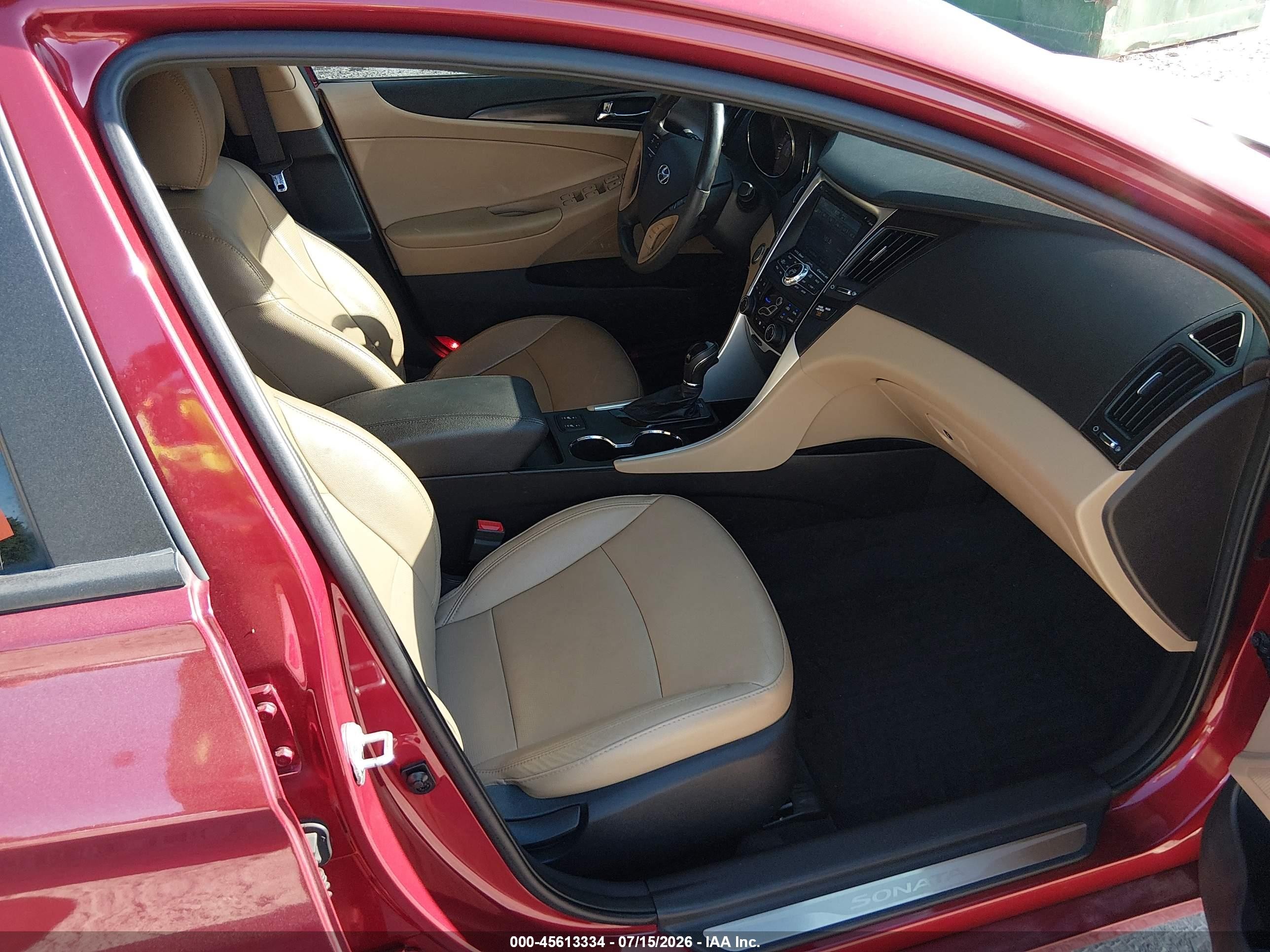 2013 Hyundai Sonata Limited Red vin: 5NPEC4AC2DH602761