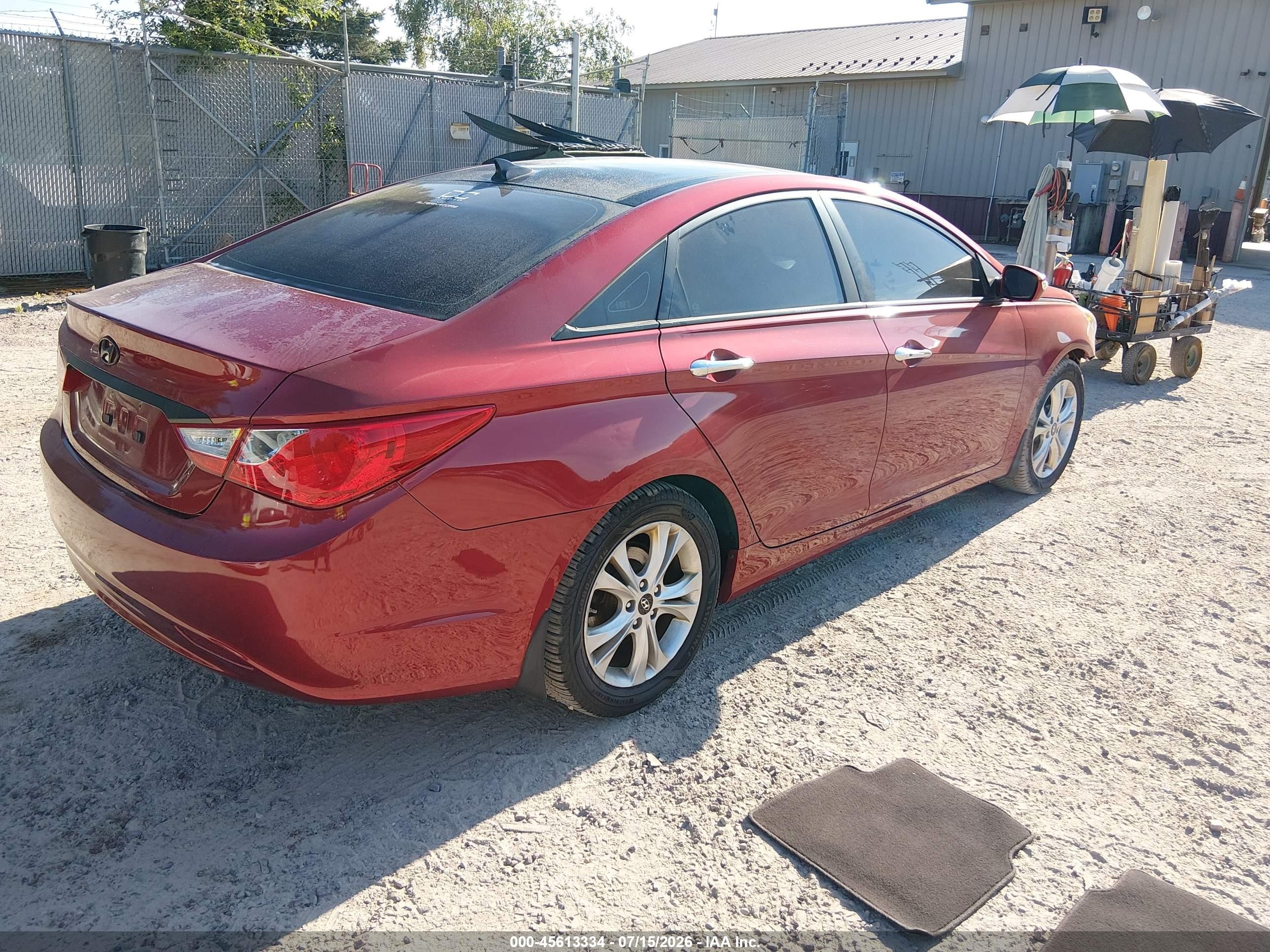 2013 Hyundai Sonata Limited Red vin: 5NPEC4AC2DH602761