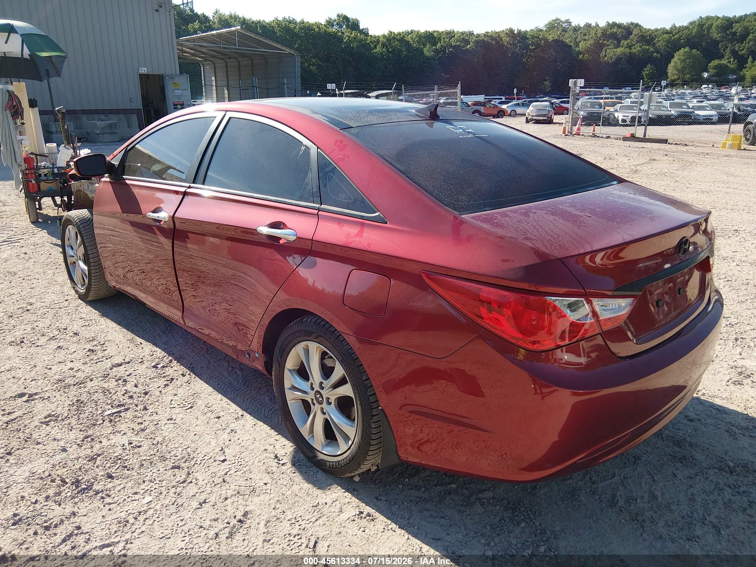 2013 Hyundai Sonata Limited Red vin: 5NPEC4AC2DH602761