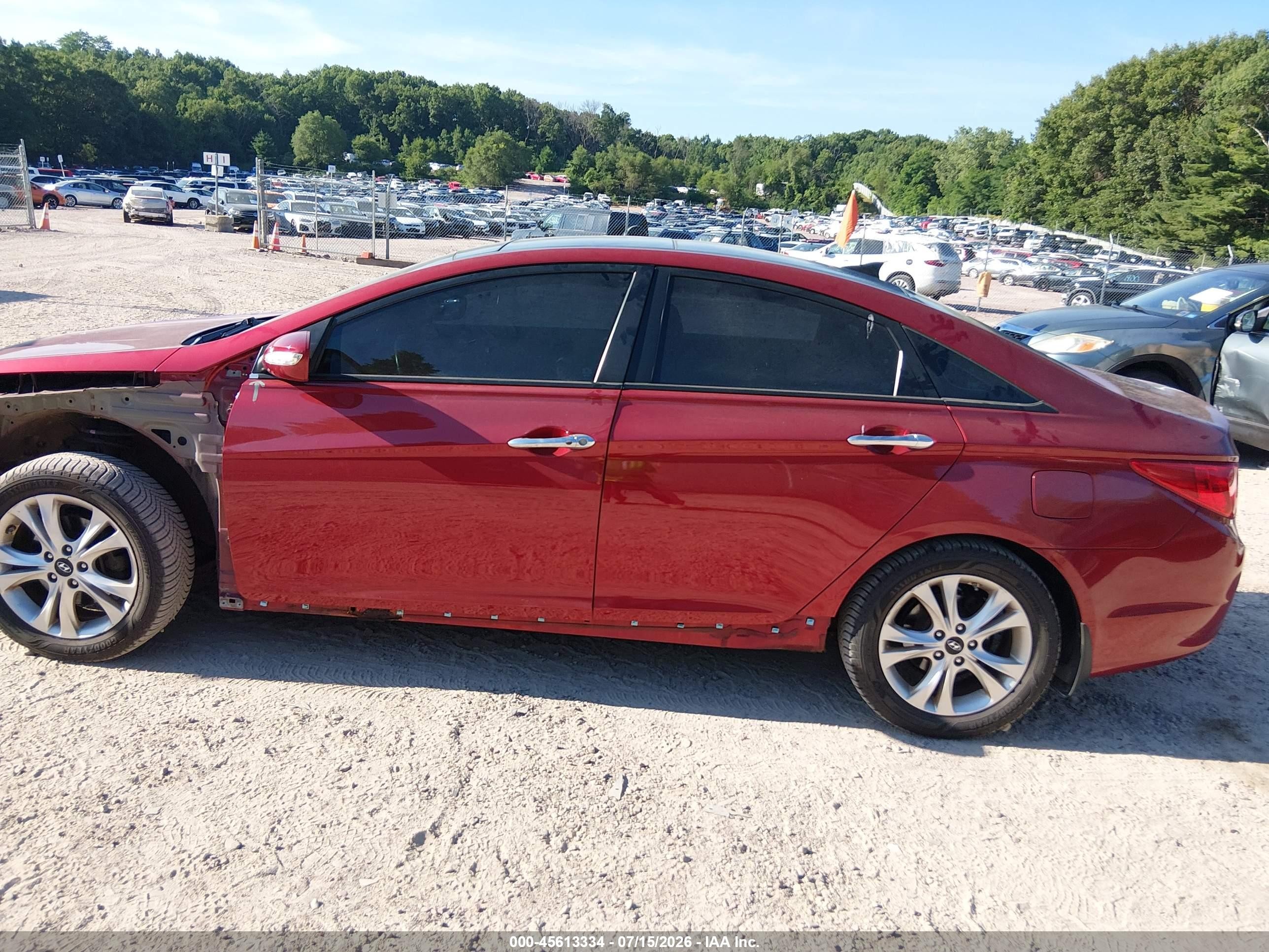 2013 Hyundai Sonata Limited Red vin: 5NPEC4AC2DH602761