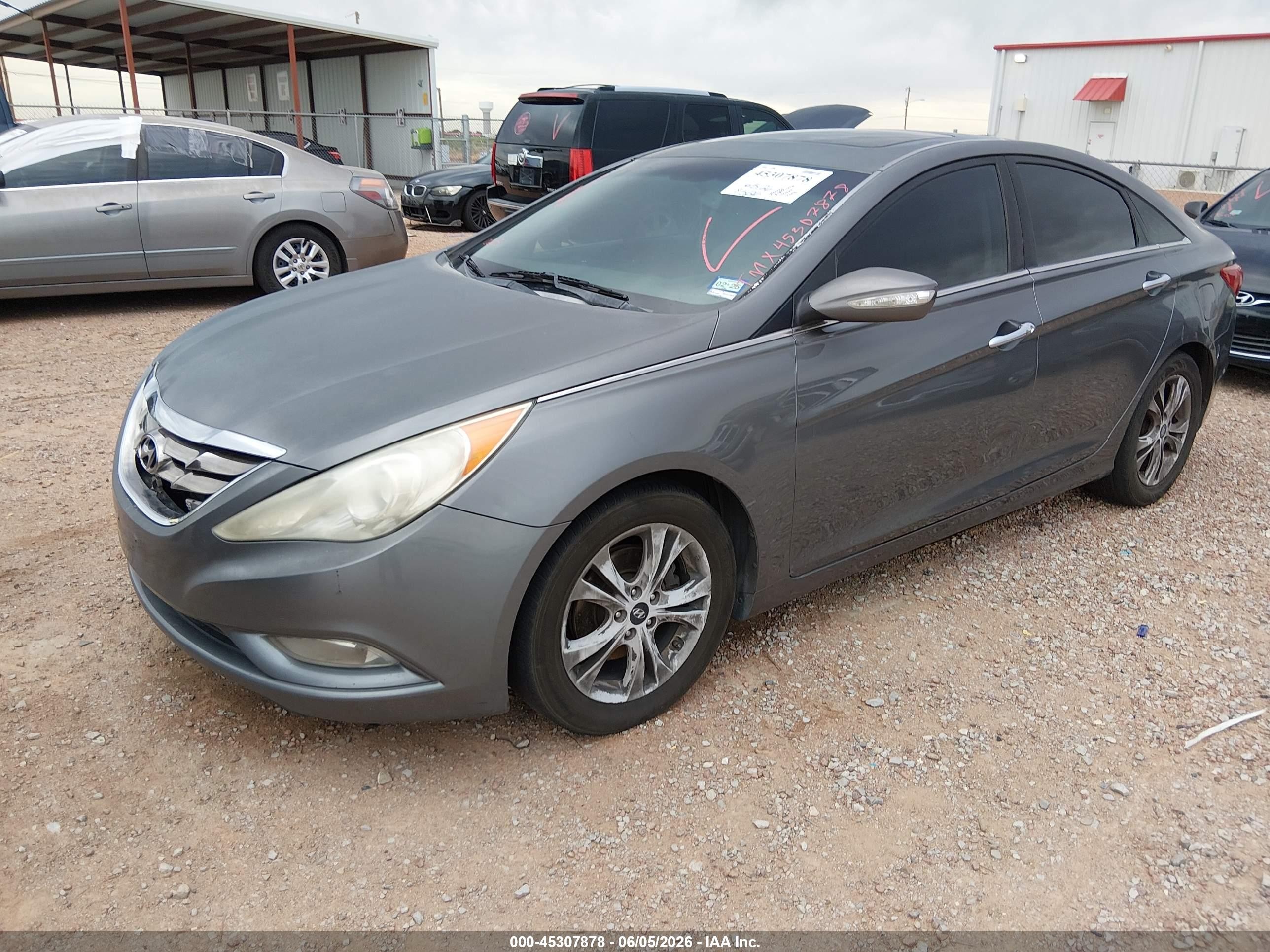 2013 Hyundai Sonata Limited Серый vin: 5NPEC4AC2DH610777