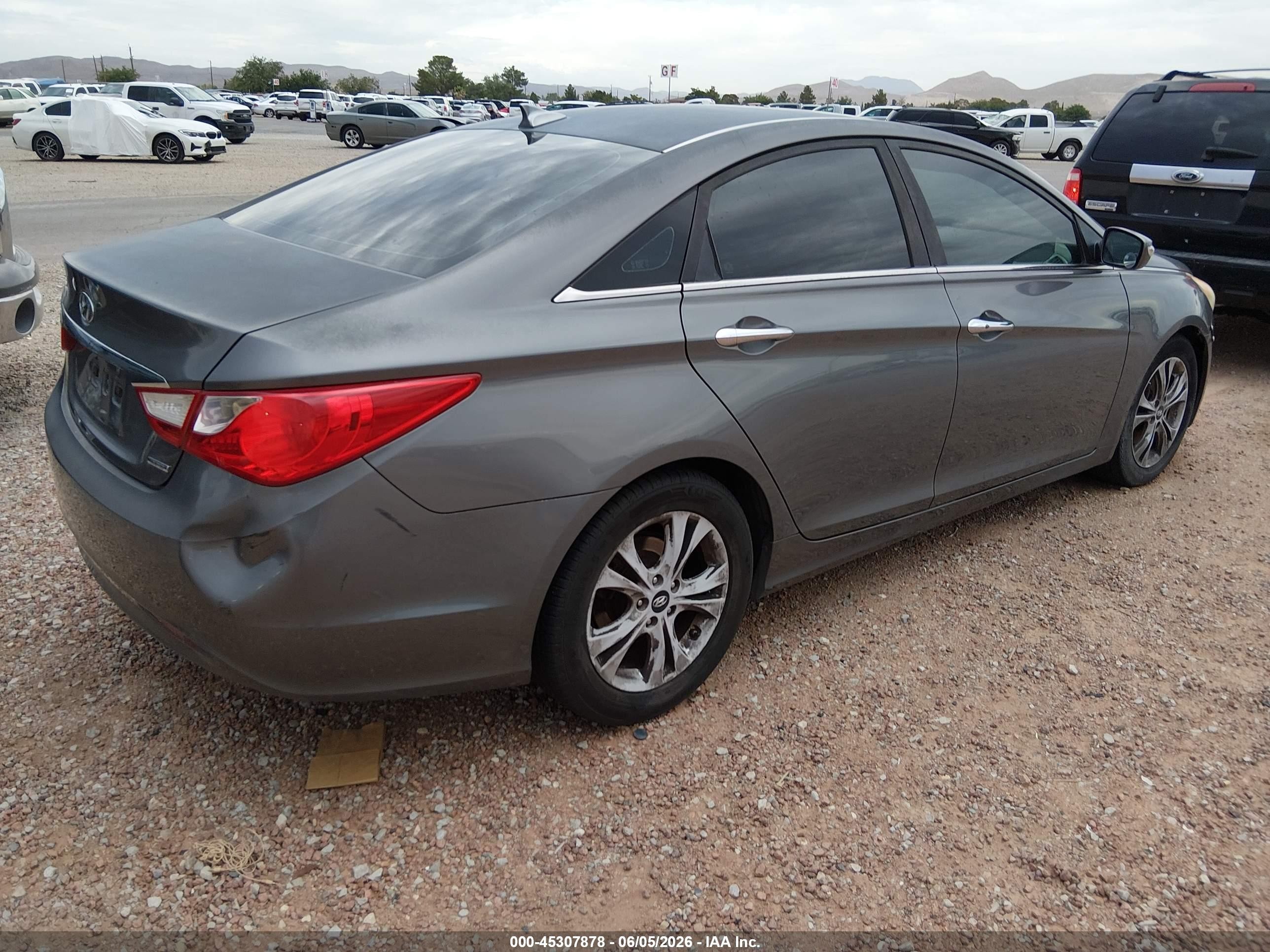 2013 Hyundai Sonata Limited Серый vin: 5NPEC4AC2DH610777