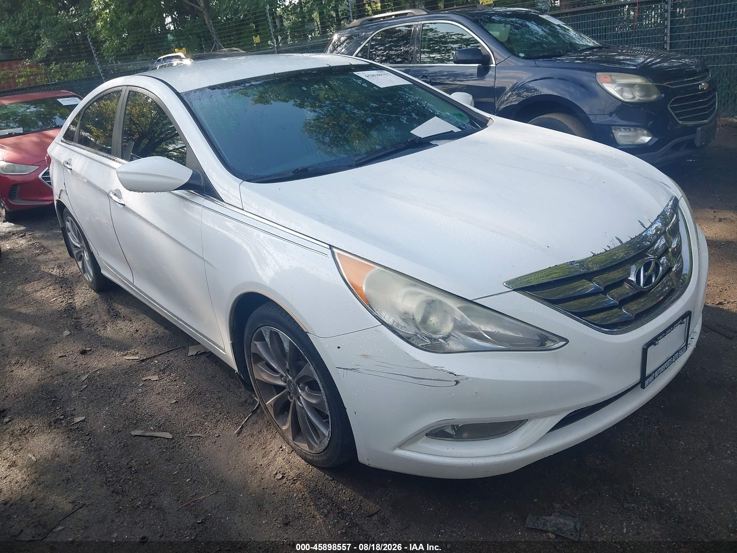 2013 Hyundai Sonata Se White vin: 5NPEC4AC2DH629202