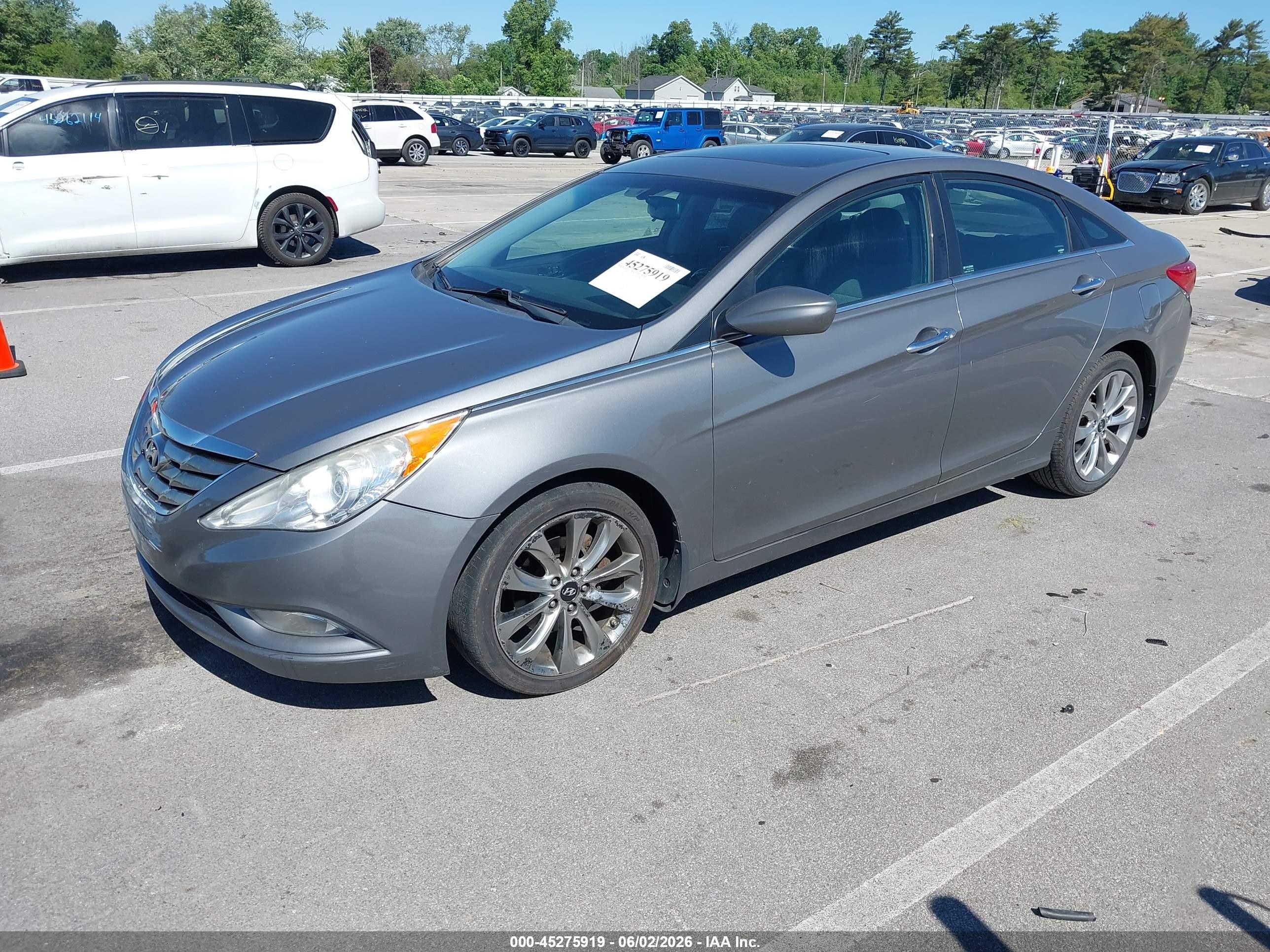 2013 Hyundai Sonata Se Серый vin: 5NPEC4AC2DH656707