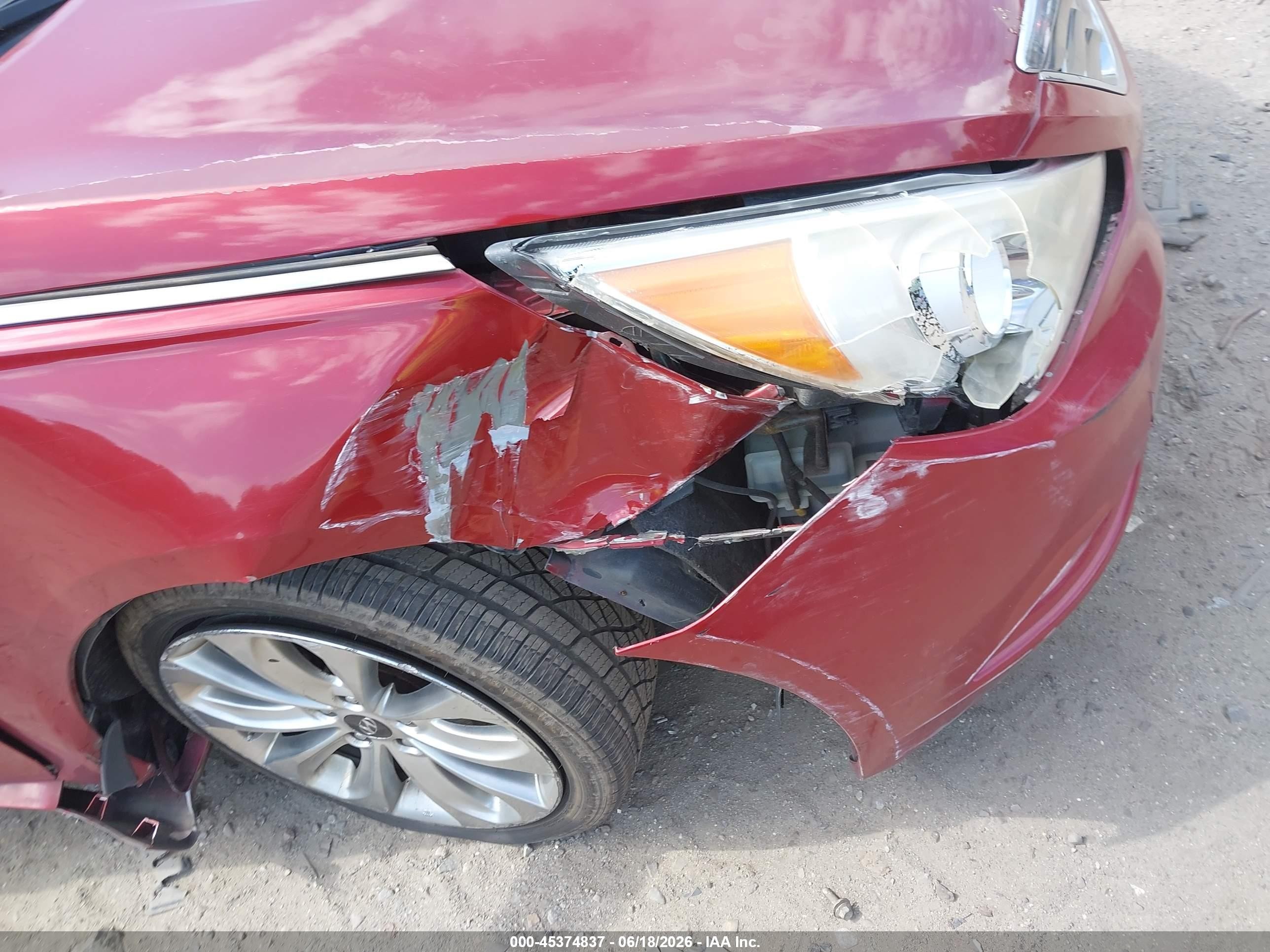 2013 Hyundai Sonata Se Red vin: 5NPEC4AC2DH677508