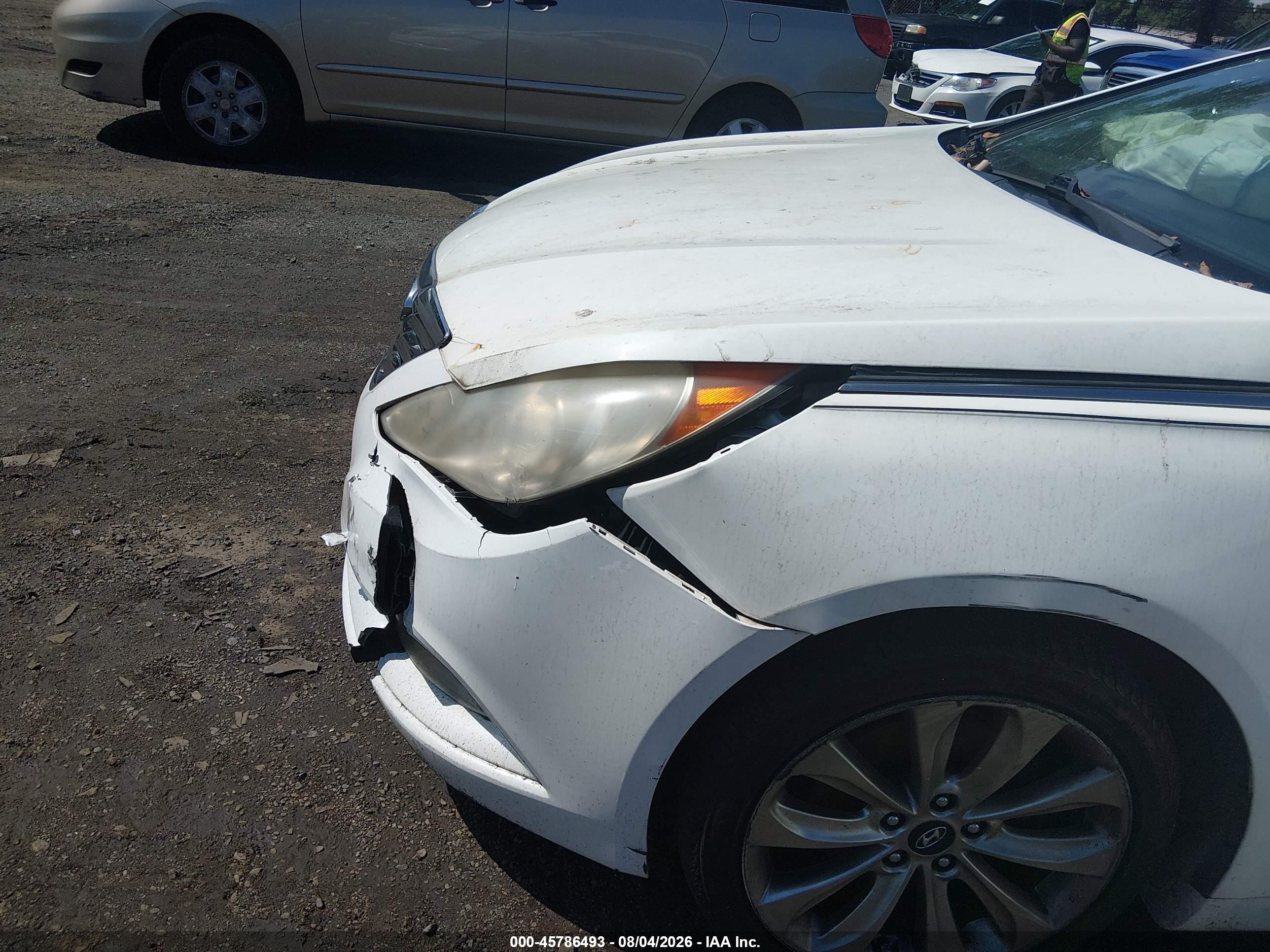 2013 Hyundai Sonata Se White vin: 5NPEC4AC2DH773378