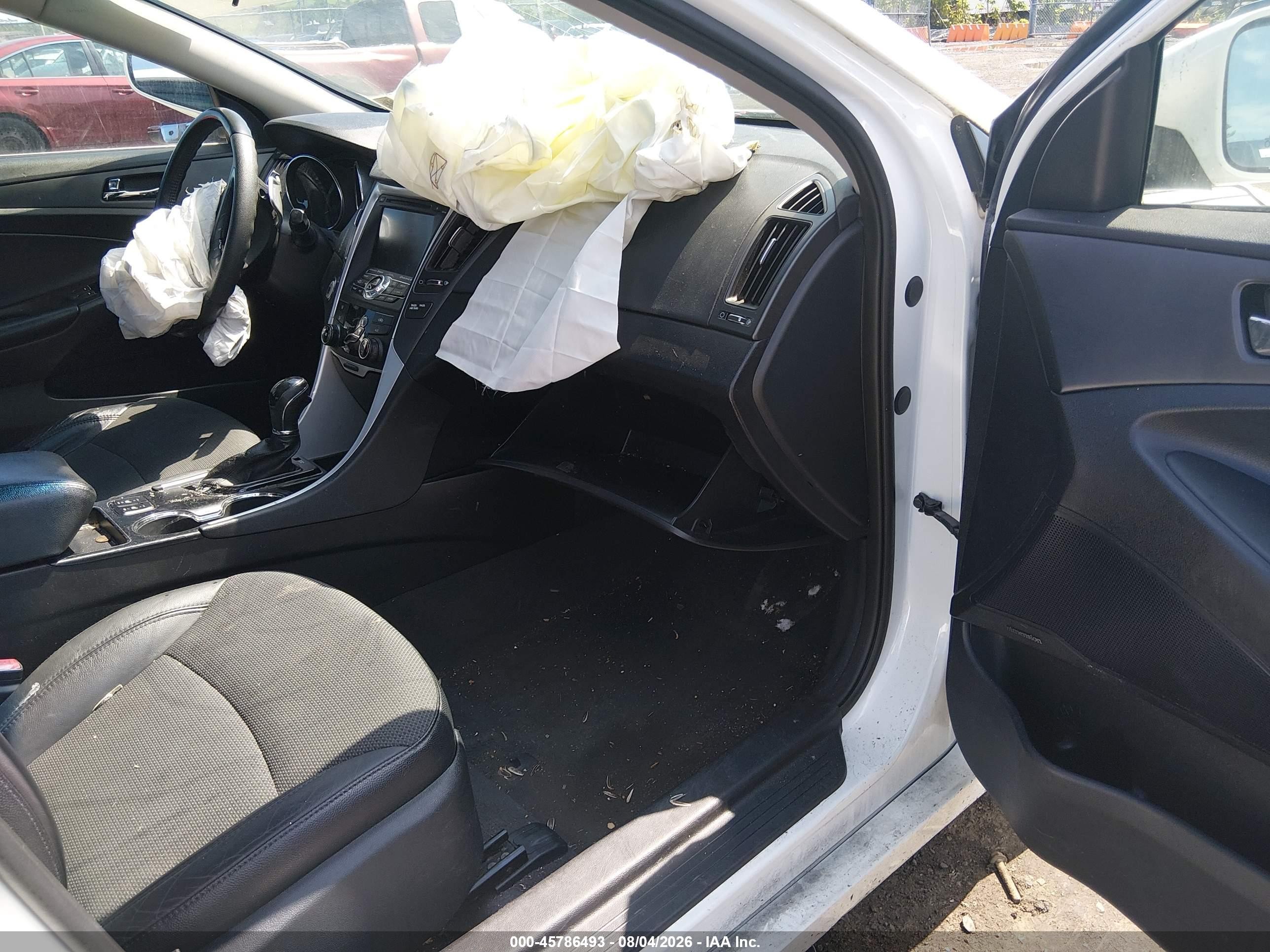 2013 Hyundai Sonata Se White vin: 5NPEC4AC2DH773378
