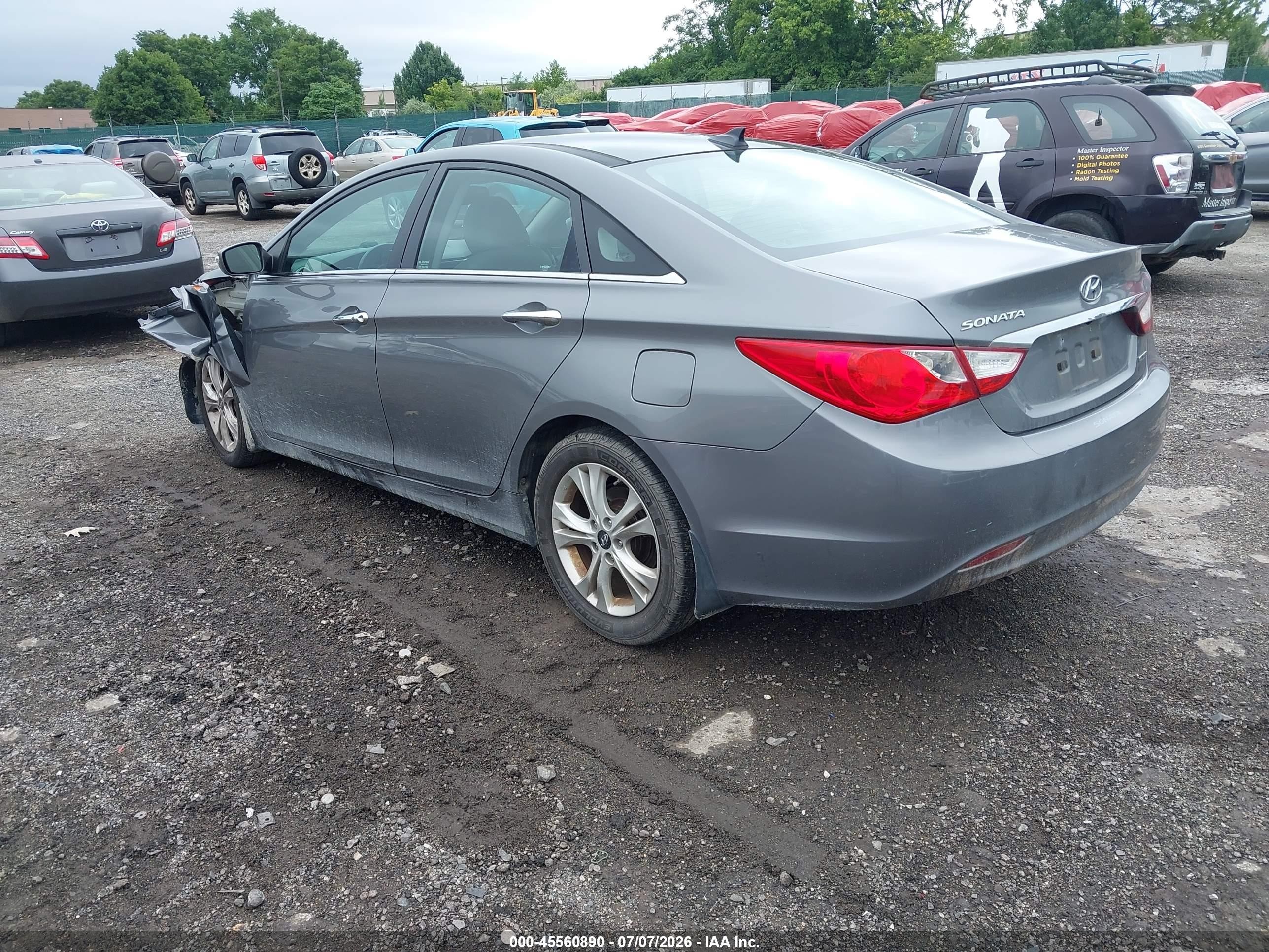 2013 Hyundai Sonata Limited Gray vin: 5NPEC4AC2DH801342