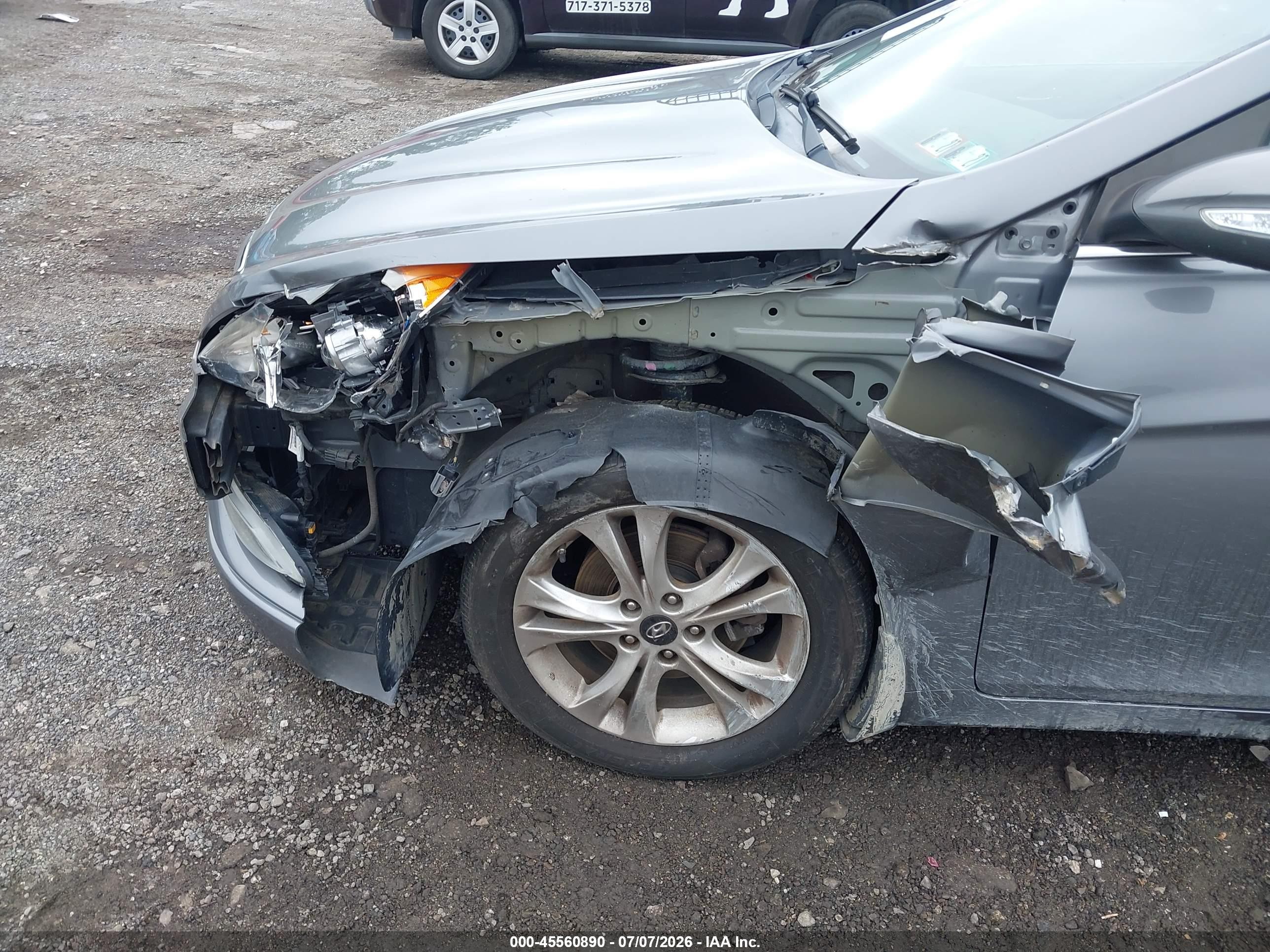 2013 Hyundai Sonata Limited Gray vin: 5NPEC4AC2DH801342