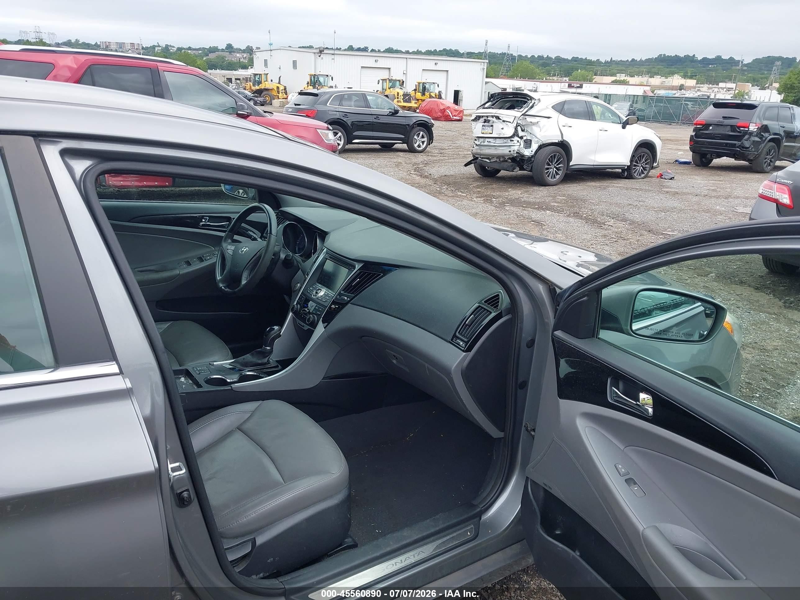 2013 Hyundai Sonata Limited Gray vin: 5NPEC4AC2DH801342