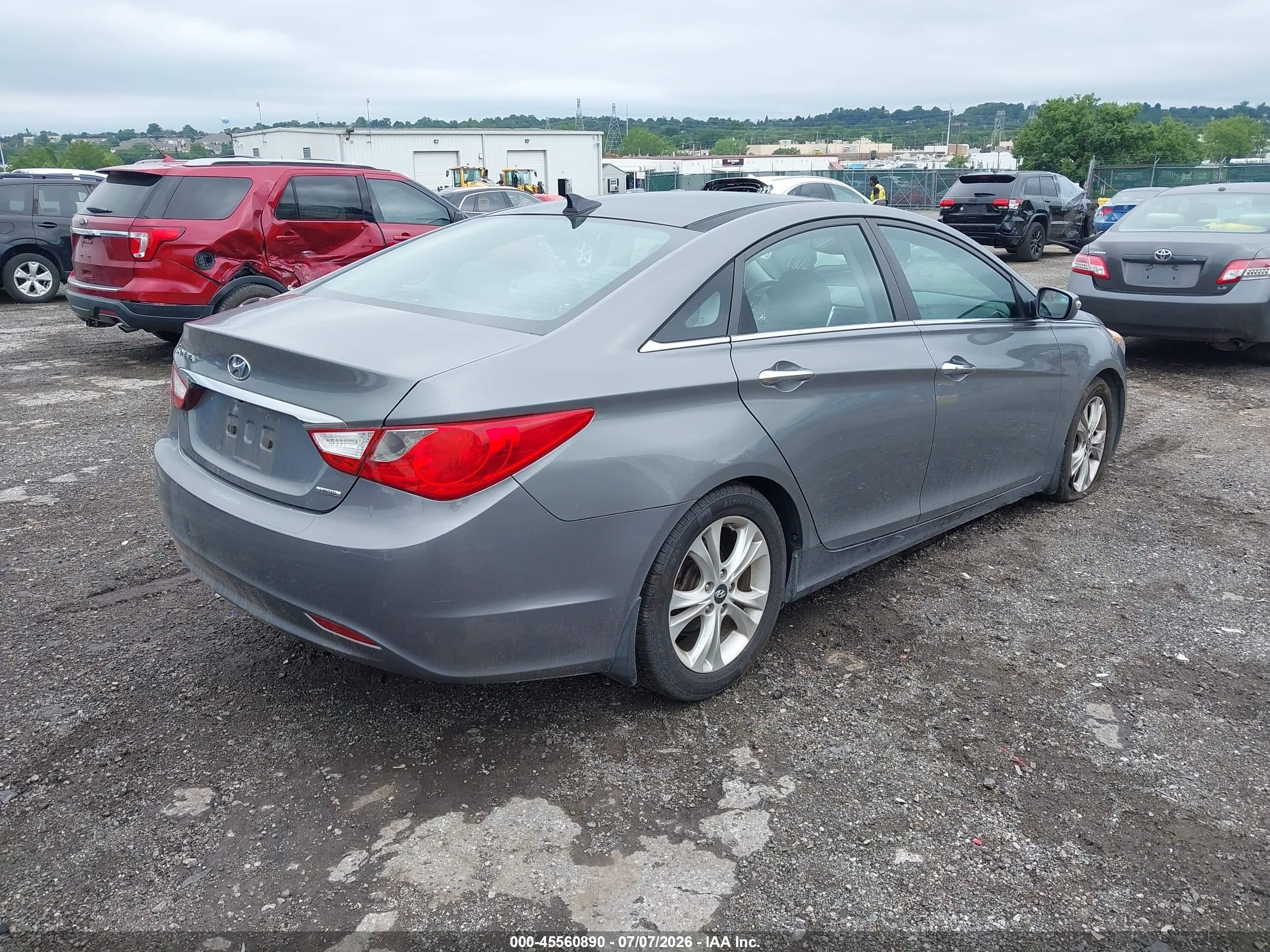 2013 Hyundai Sonata Limited Gray vin: 5NPEC4AC2DH801342
