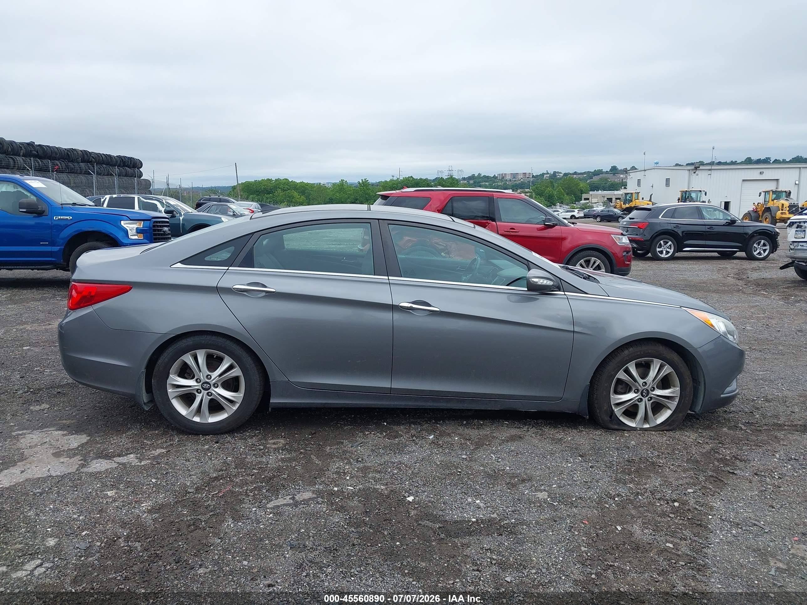 2013 Hyundai Sonata Limited Gray vin: 5NPEC4AC2DH801342