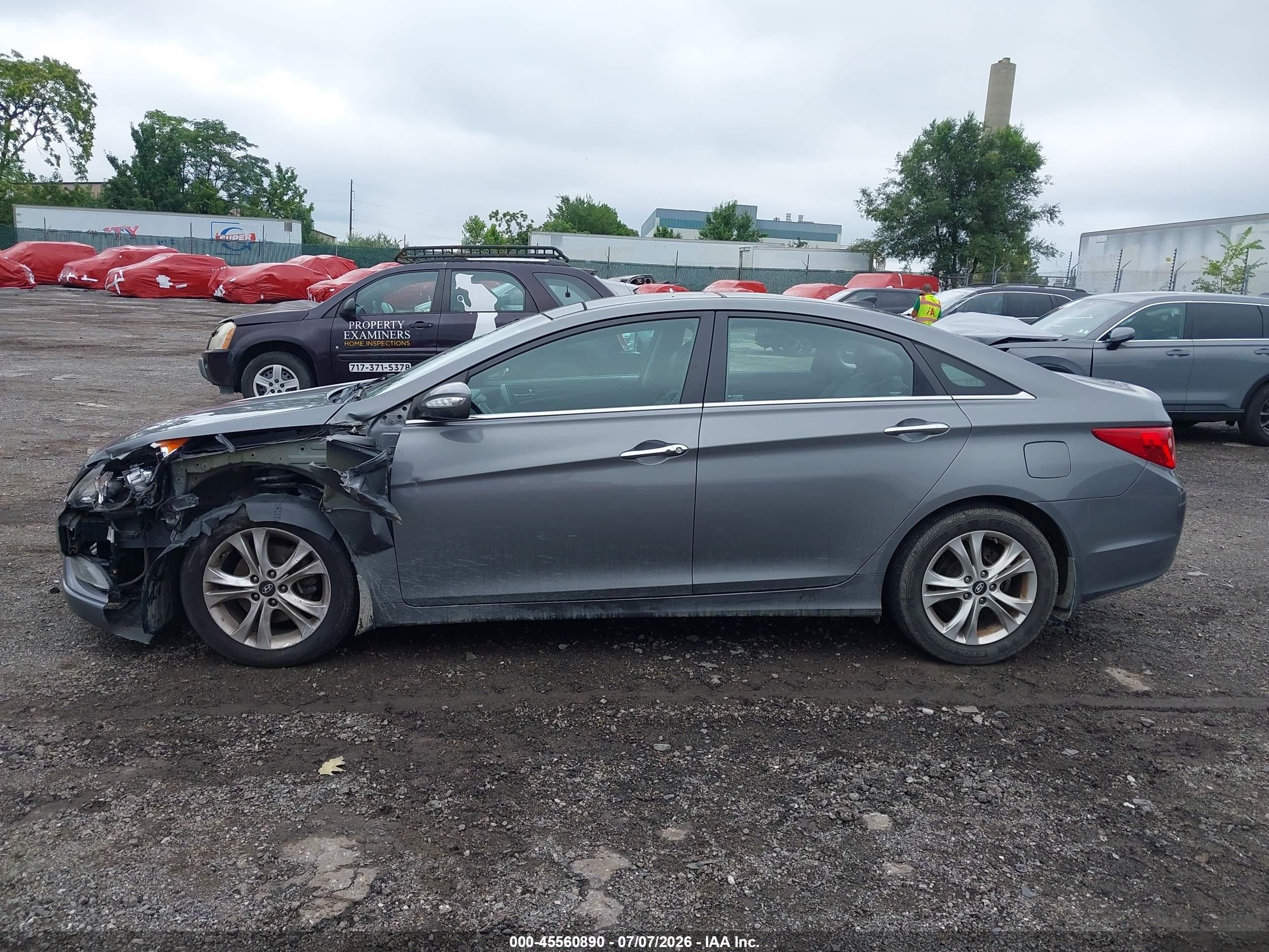 2013 Hyundai Sonata Limited Gray vin: 5NPEC4AC2DH801342