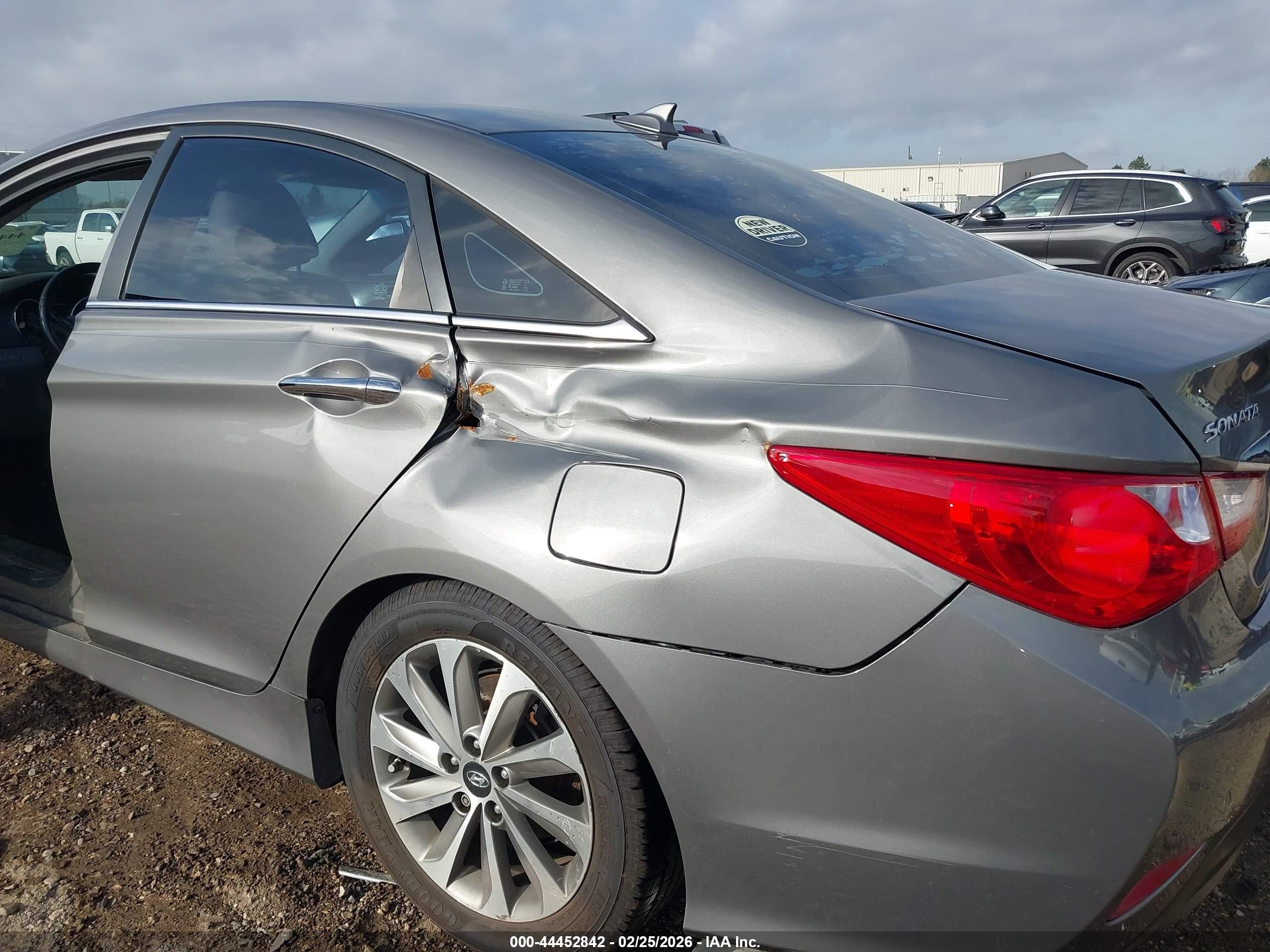 2014 Hyundai Sonata Limited Tan vin: 5NPEC4AC2EH817252