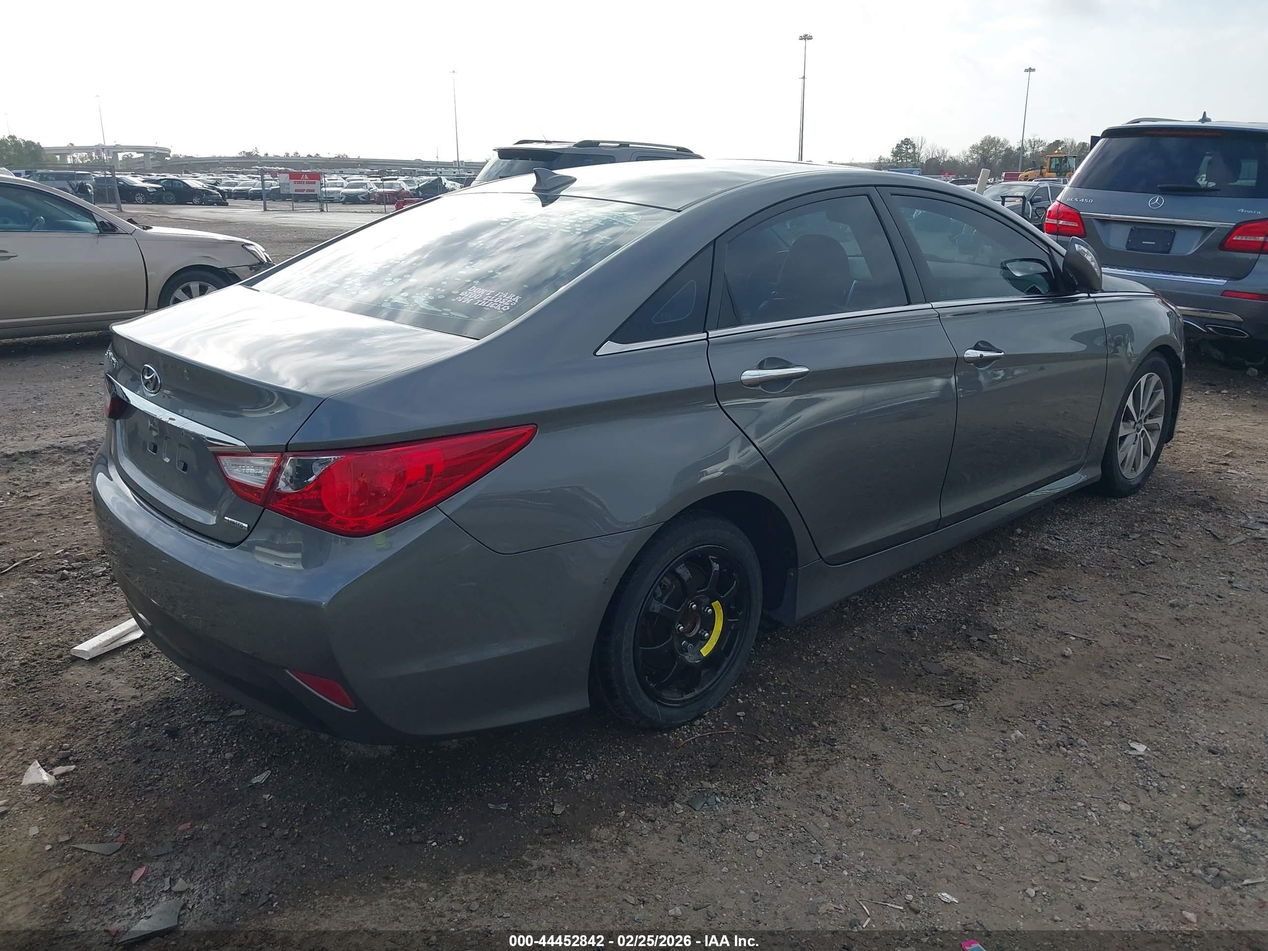 2014 Hyundai Sonata Limited Tan vin: 5NPEC4AC2EH817252