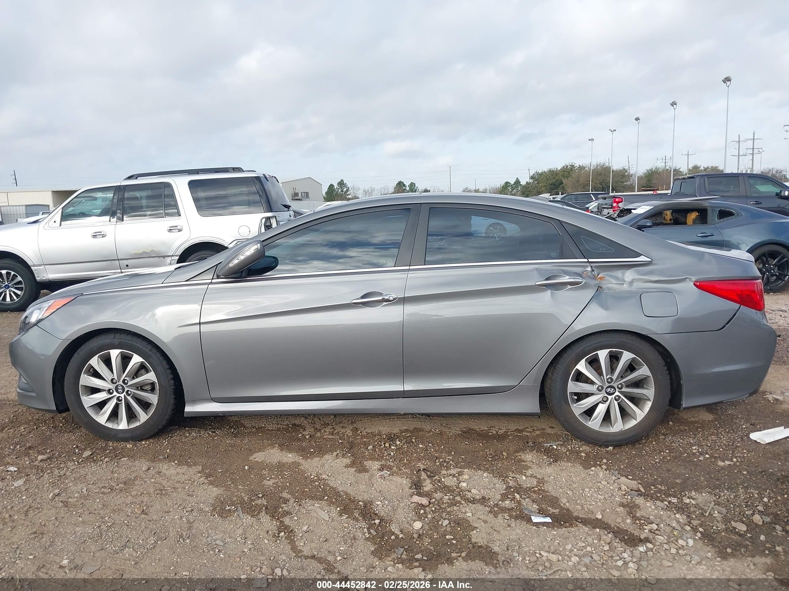 2014 Hyundai Sonata Limited Tan vin: 5NPEC4AC2EH817252