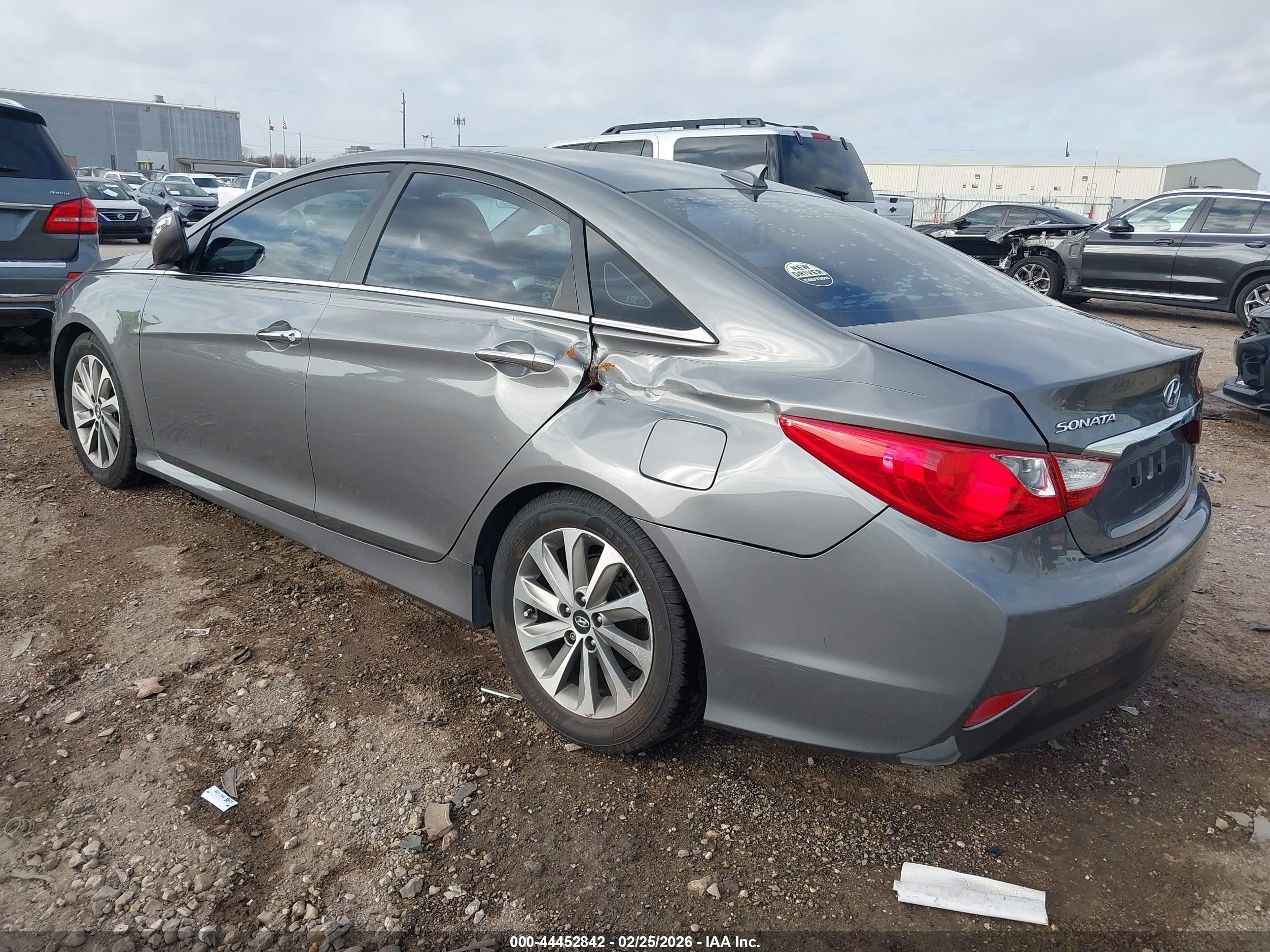 2014 Hyundai Sonata Limited Tan vin: 5NPEC4AC2EH817252