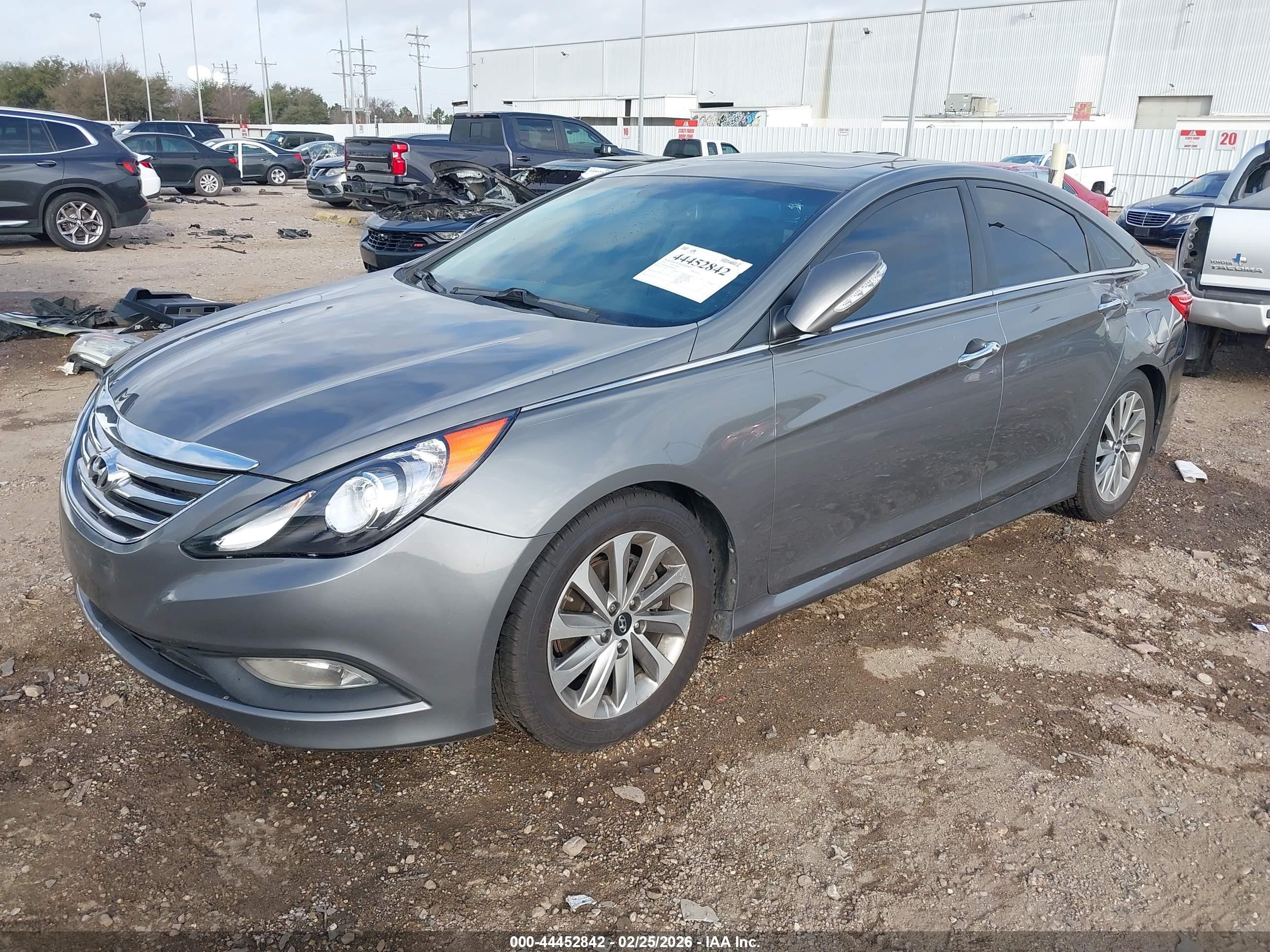 2014 Hyundai Sonata Limited Tan vin: 5NPEC4AC2EH817252