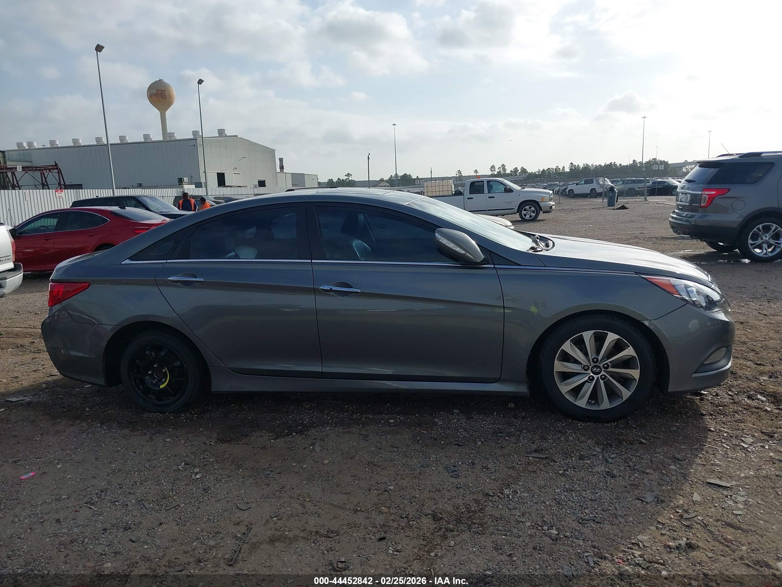 2014 Hyundai Sonata Limited Tan vin: 5NPEC4AC2EH817252