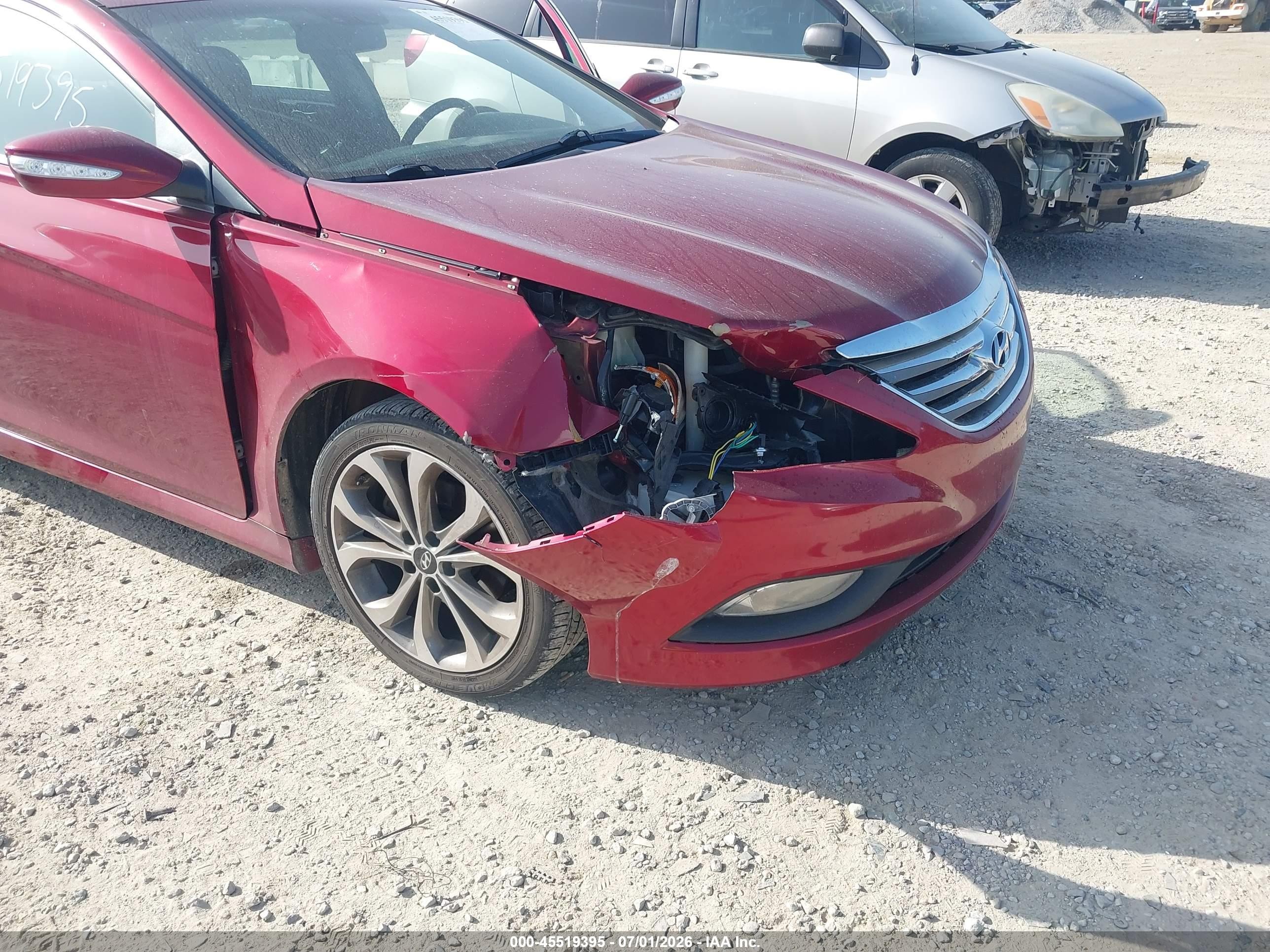 2014 Hyundai Sonata Se Maroon vin: 5NPEC4AC2EH837369