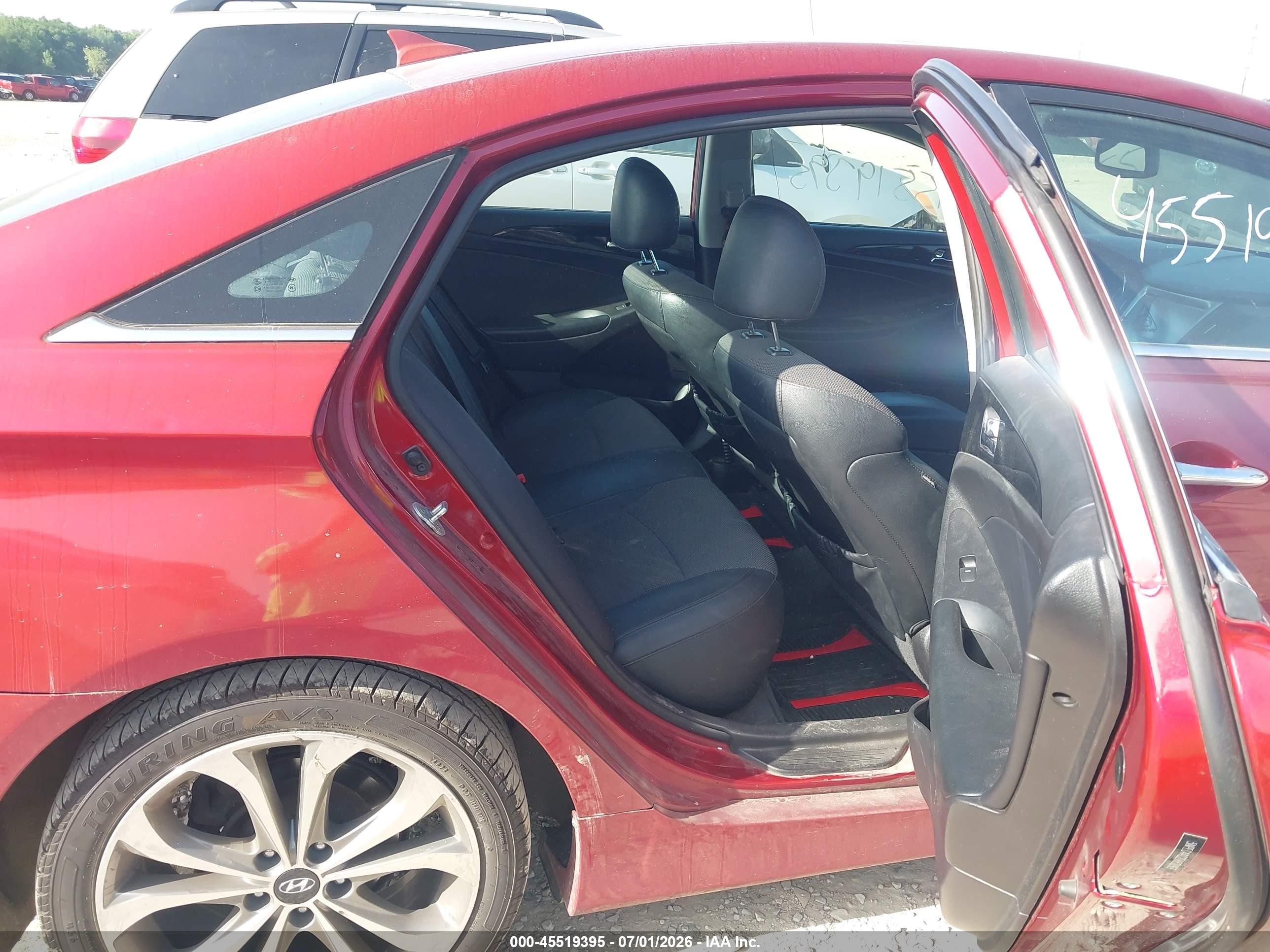 2014 Hyundai Sonata Se Maroon vin: 5NPEC4AC2EH837369