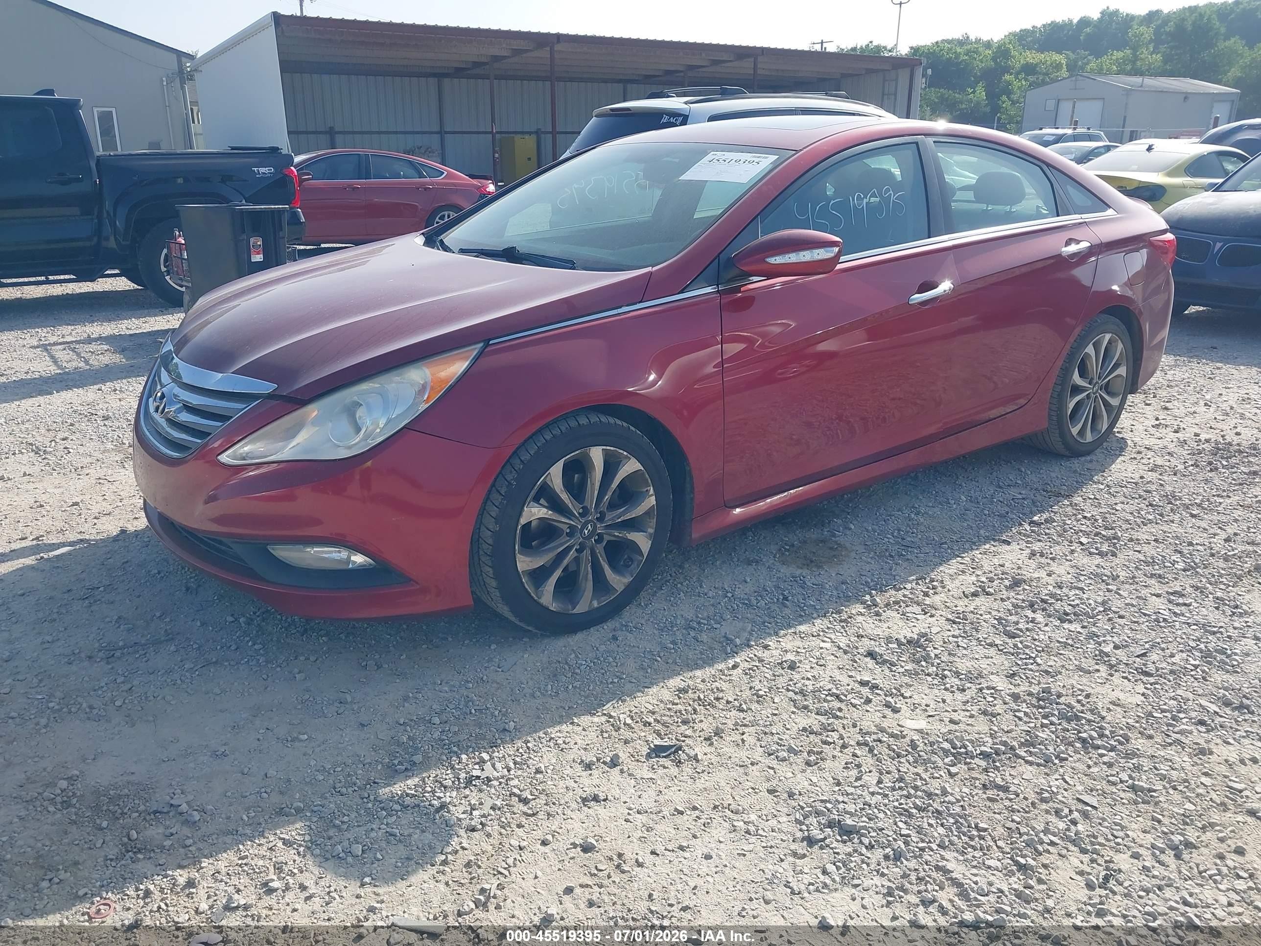 2014 Hyundai Sonata Se Maroon vin: 5NPEC4AC2EH837369