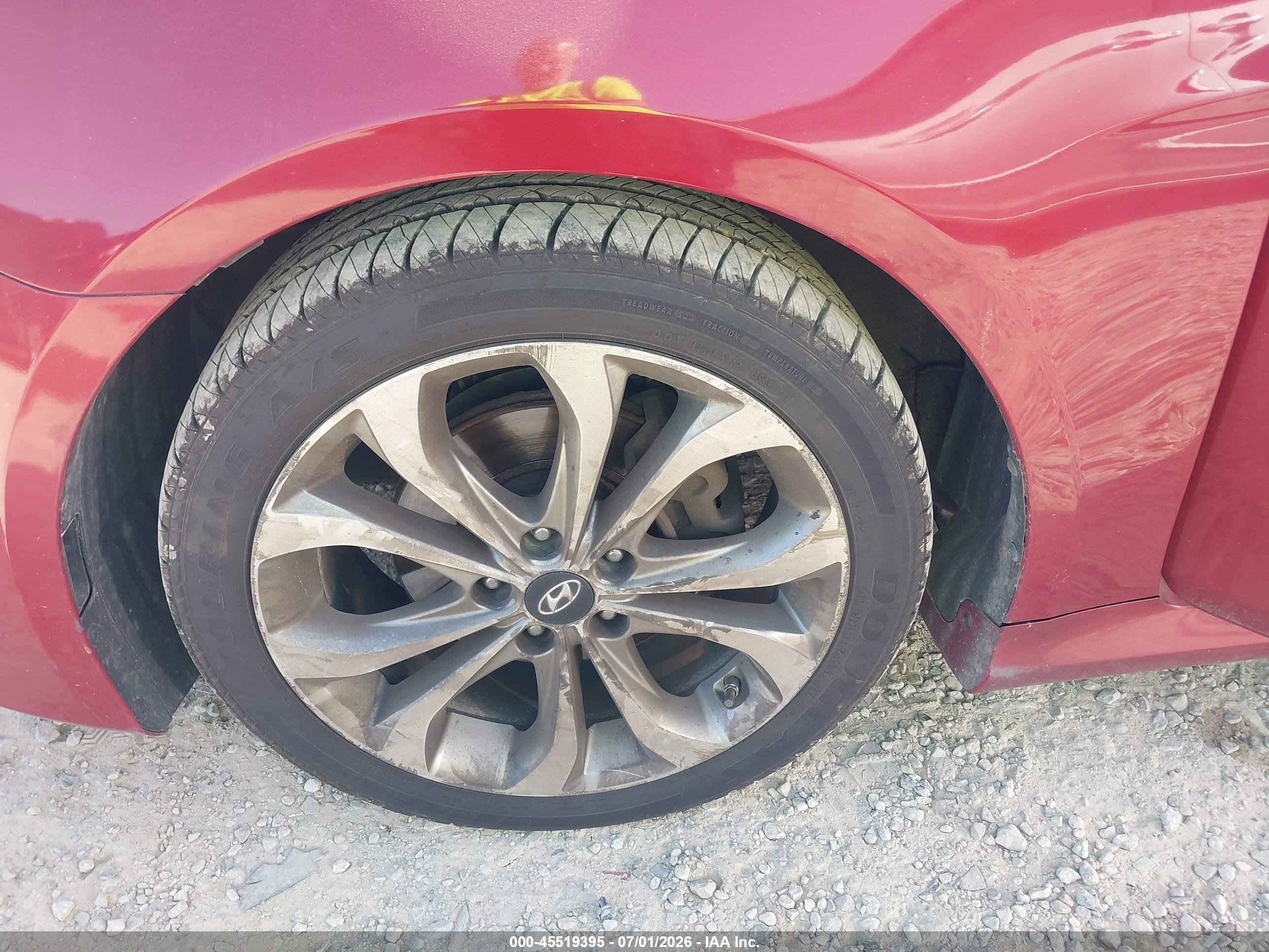 2014 Hyundai Sonata Se Maroon vin: 5NPEC4AC2EH837369
