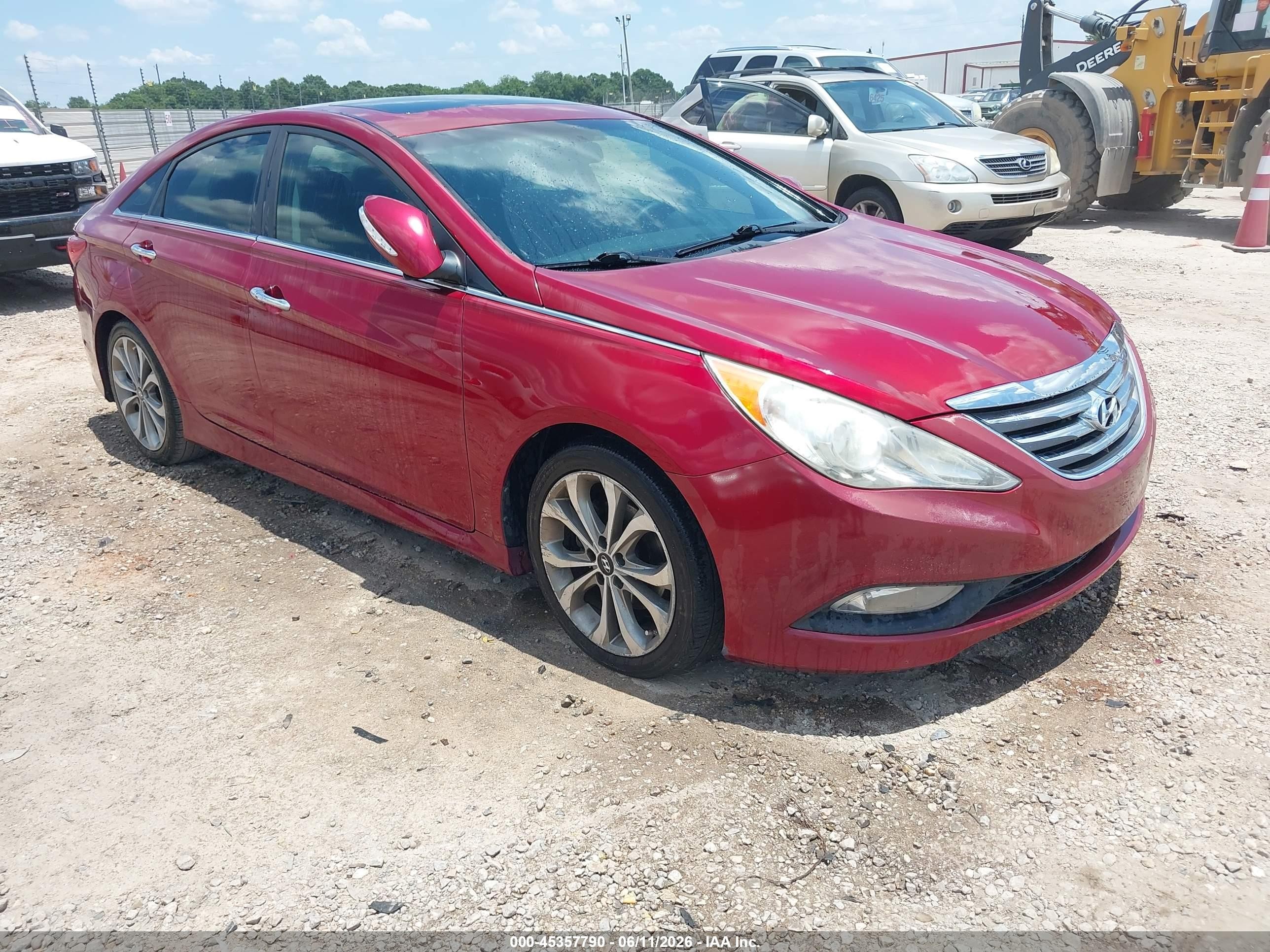 2014 Hyundai Sonata Se Burgundy vin: 5NPEC4AC2EH838067