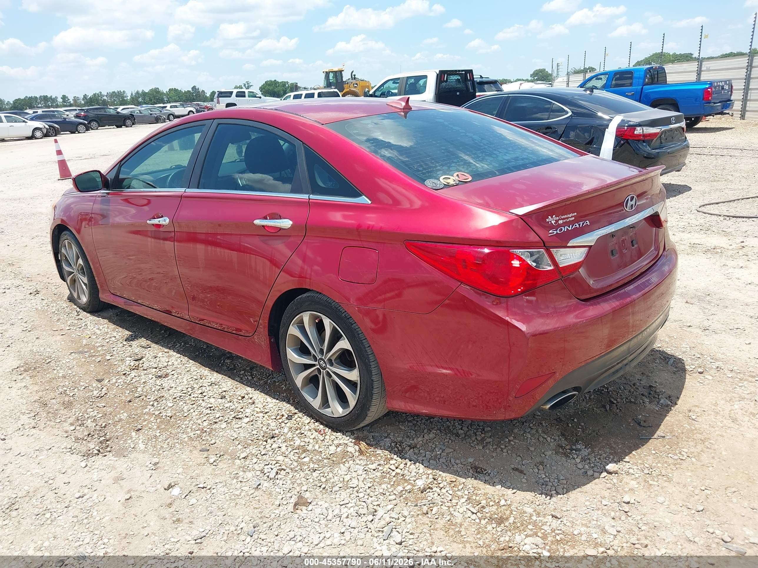 2014 Hyundai Sonata Se Burgundy vin: 5NPEC4AC2EH838067
