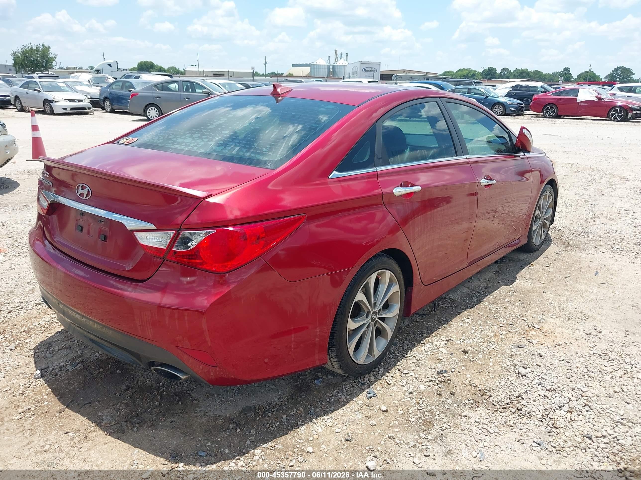 2014 Hyundai Sonata Se Burgundy vin: 5NPEC4AC2EH838067