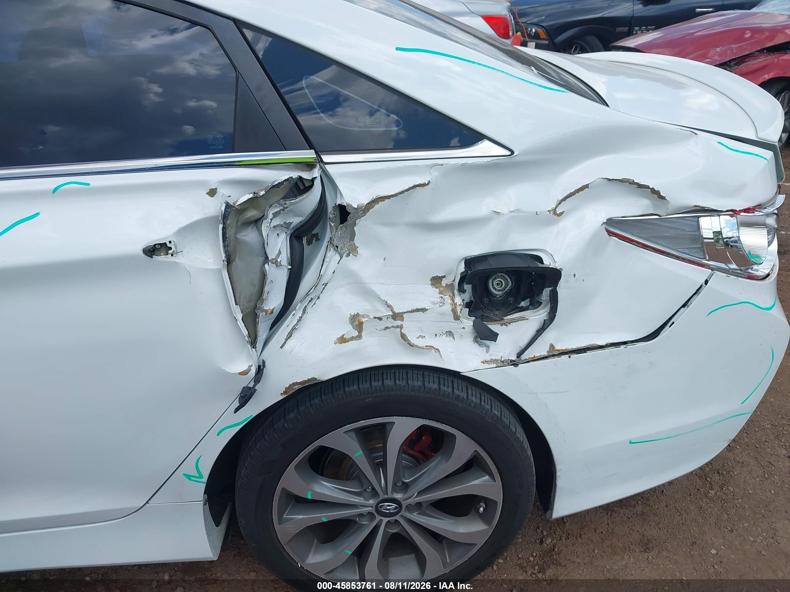 2014 Hyundai Sonata Se White vin: 5NPEC4AC2EH841499